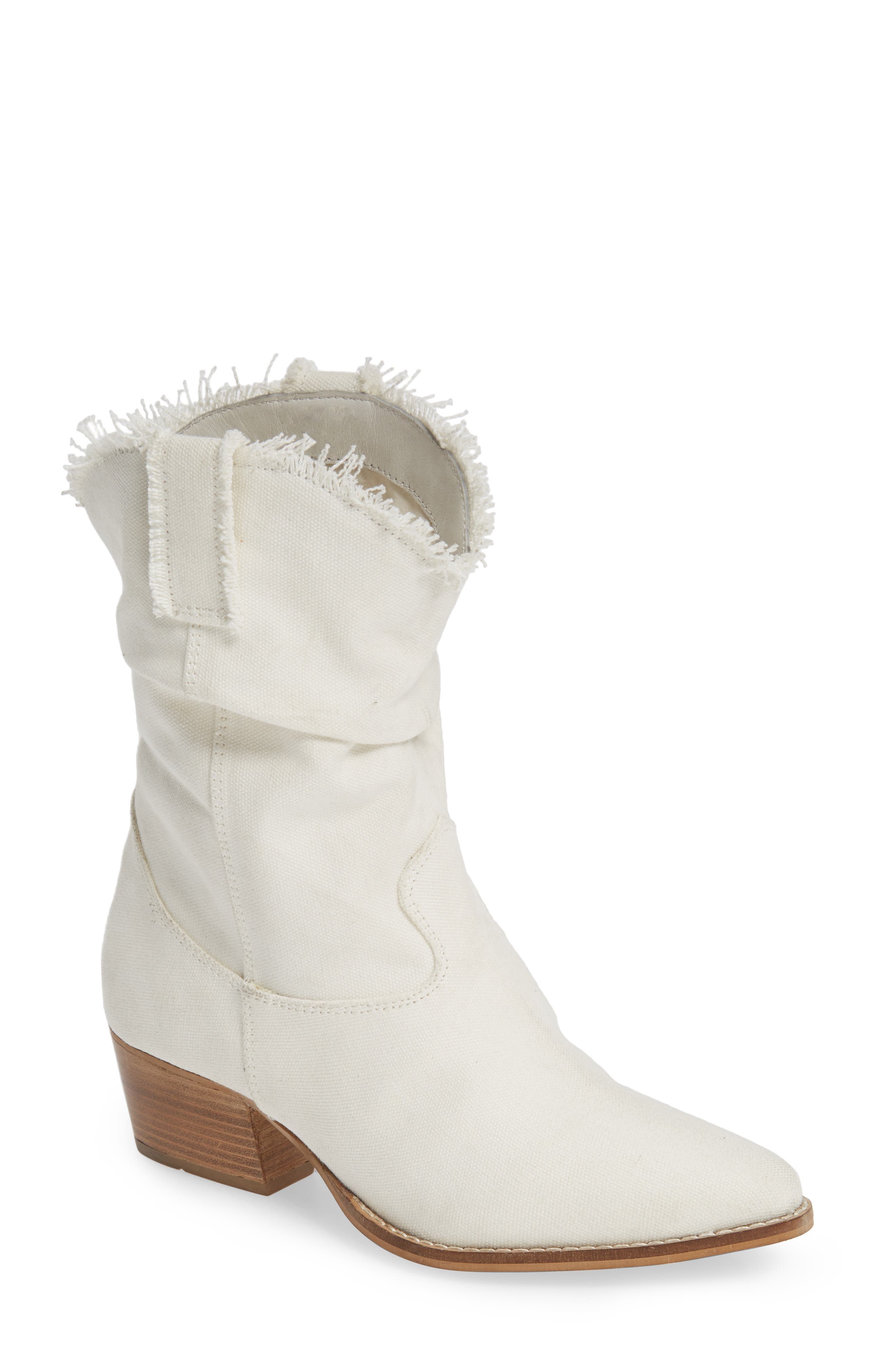 Charles By Charles David Zulu Western Boot- Ivory