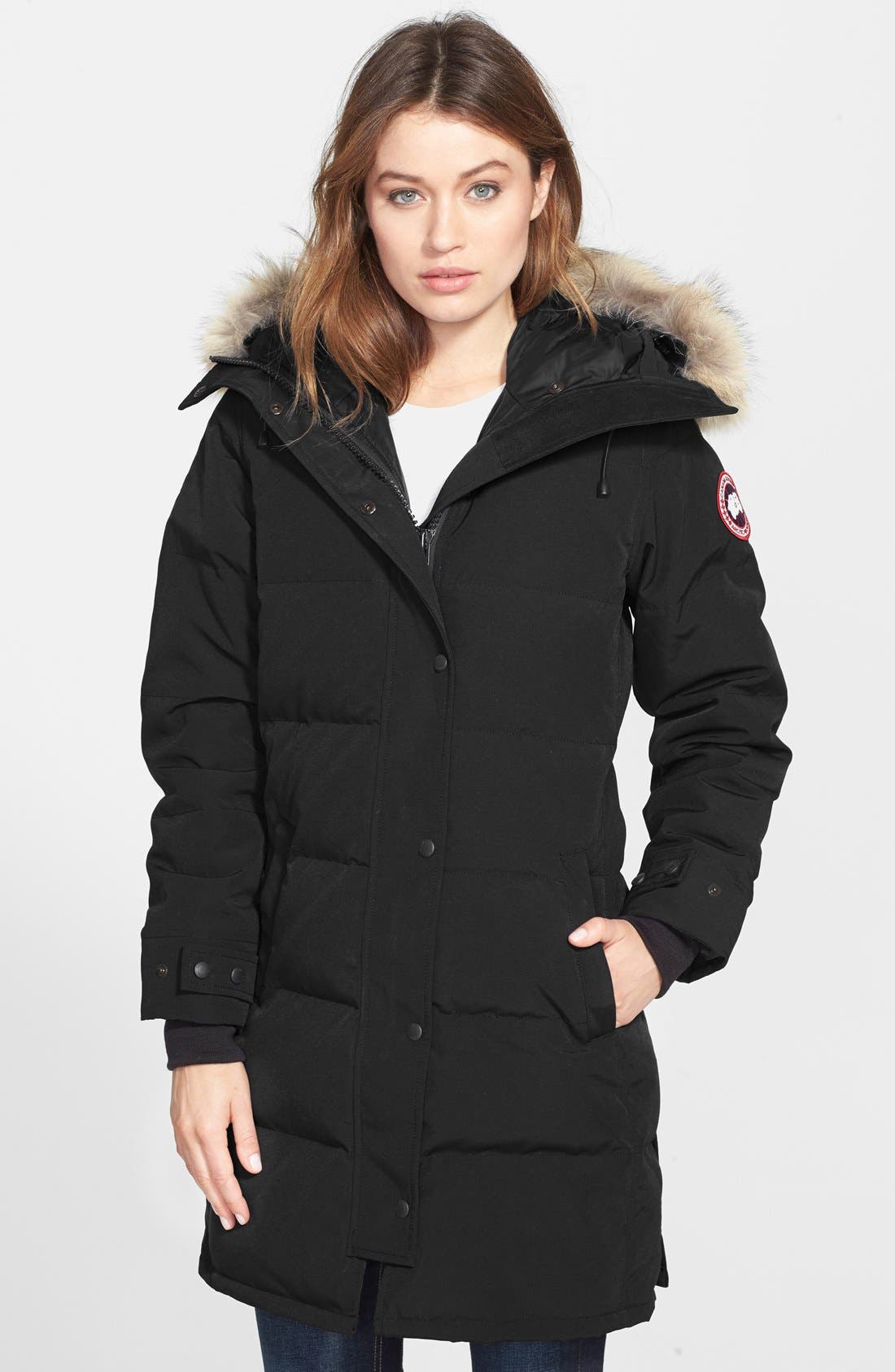 Canada Goose Shelburne Genuine Coyote Fur Trim Down Parka