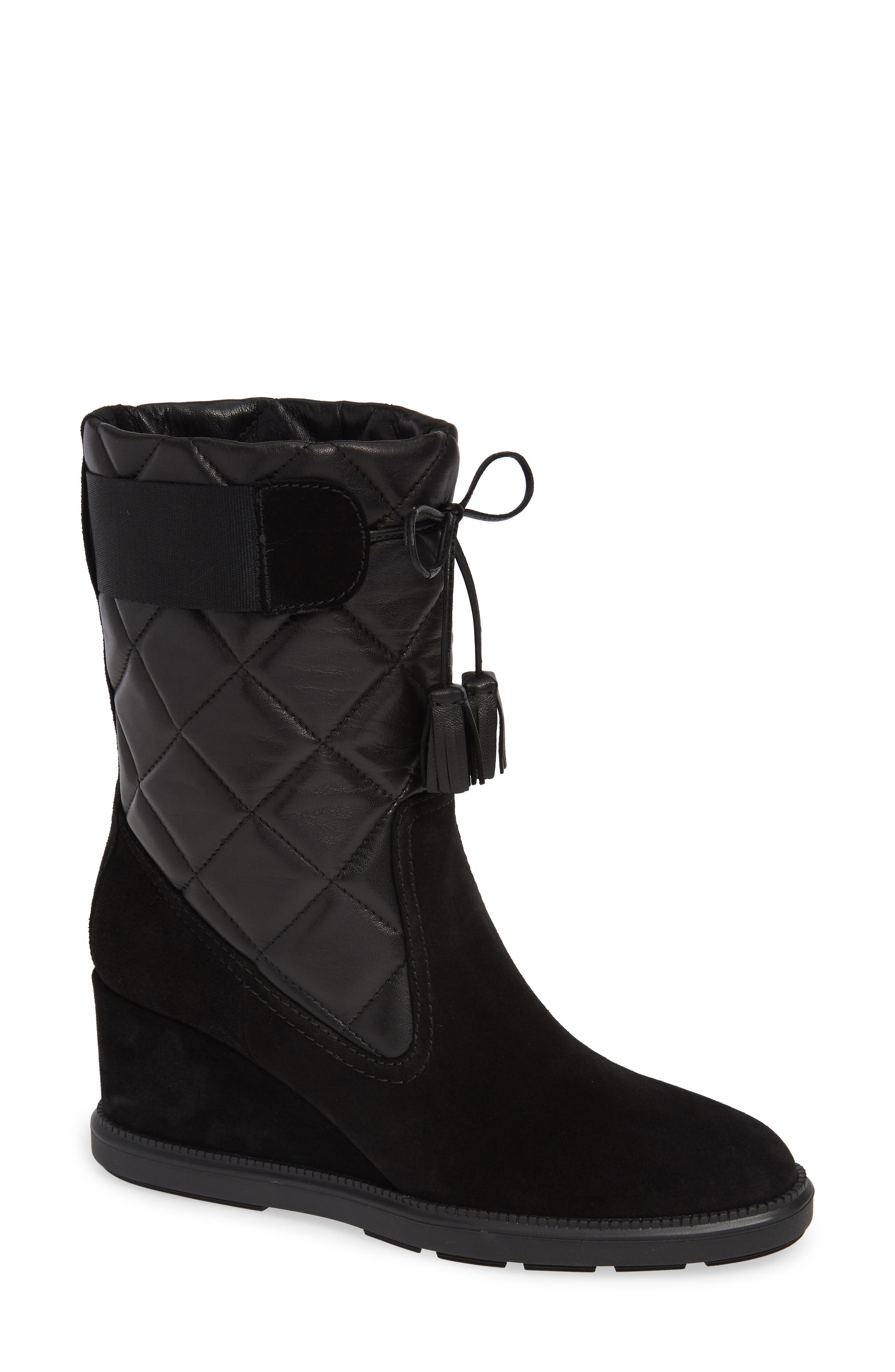 Aquatalia Caliana Water Resistant Boot- Black