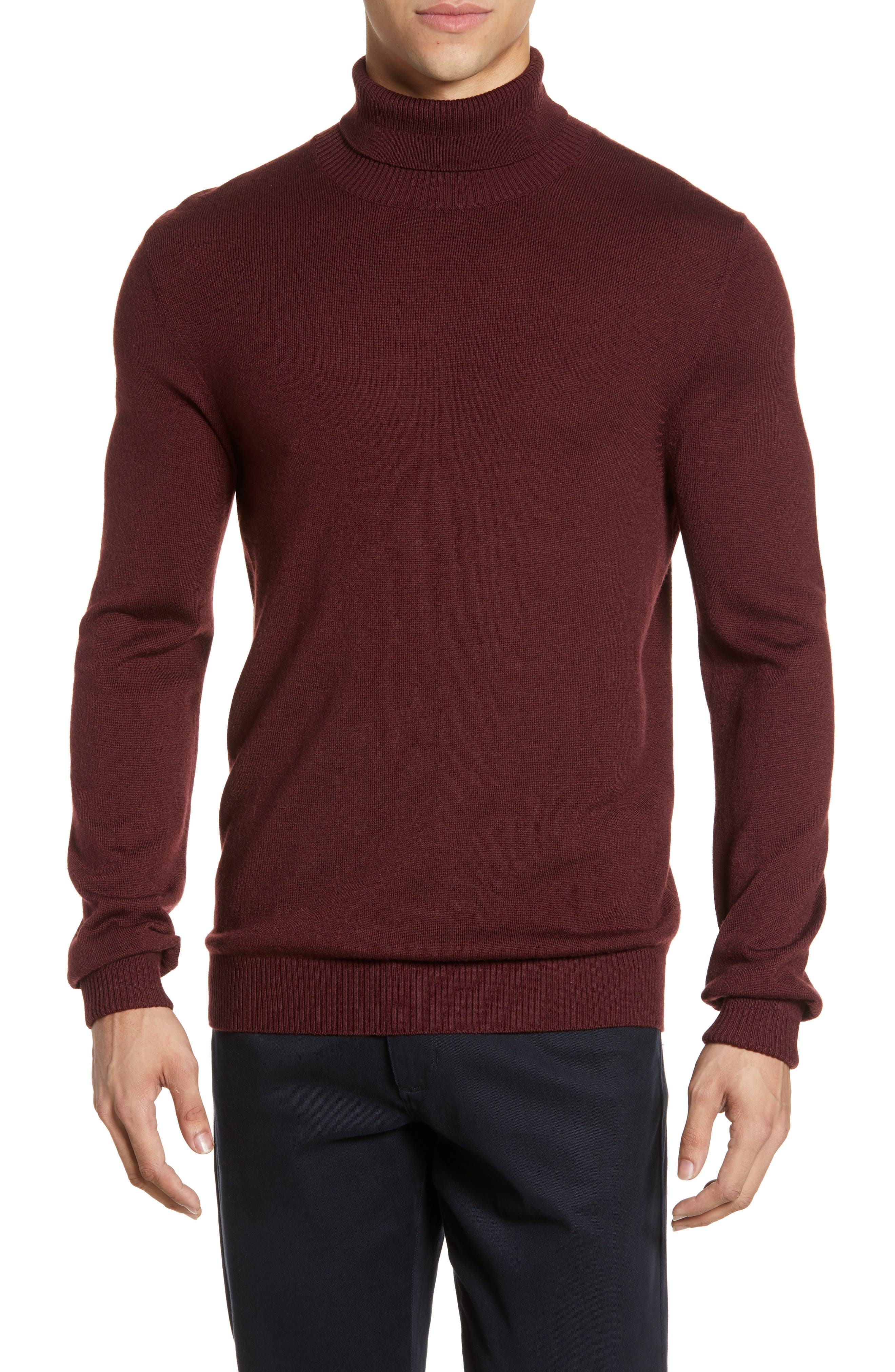 Vince Camuto Merino Wool Turtleneck, Red