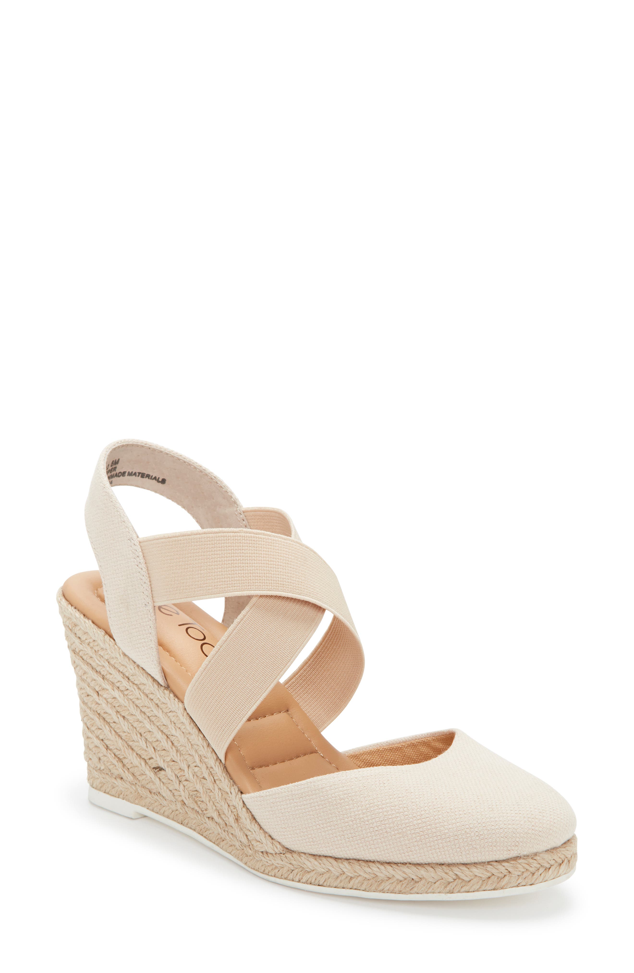 Me Too Brinley Espadrille Wedge- White