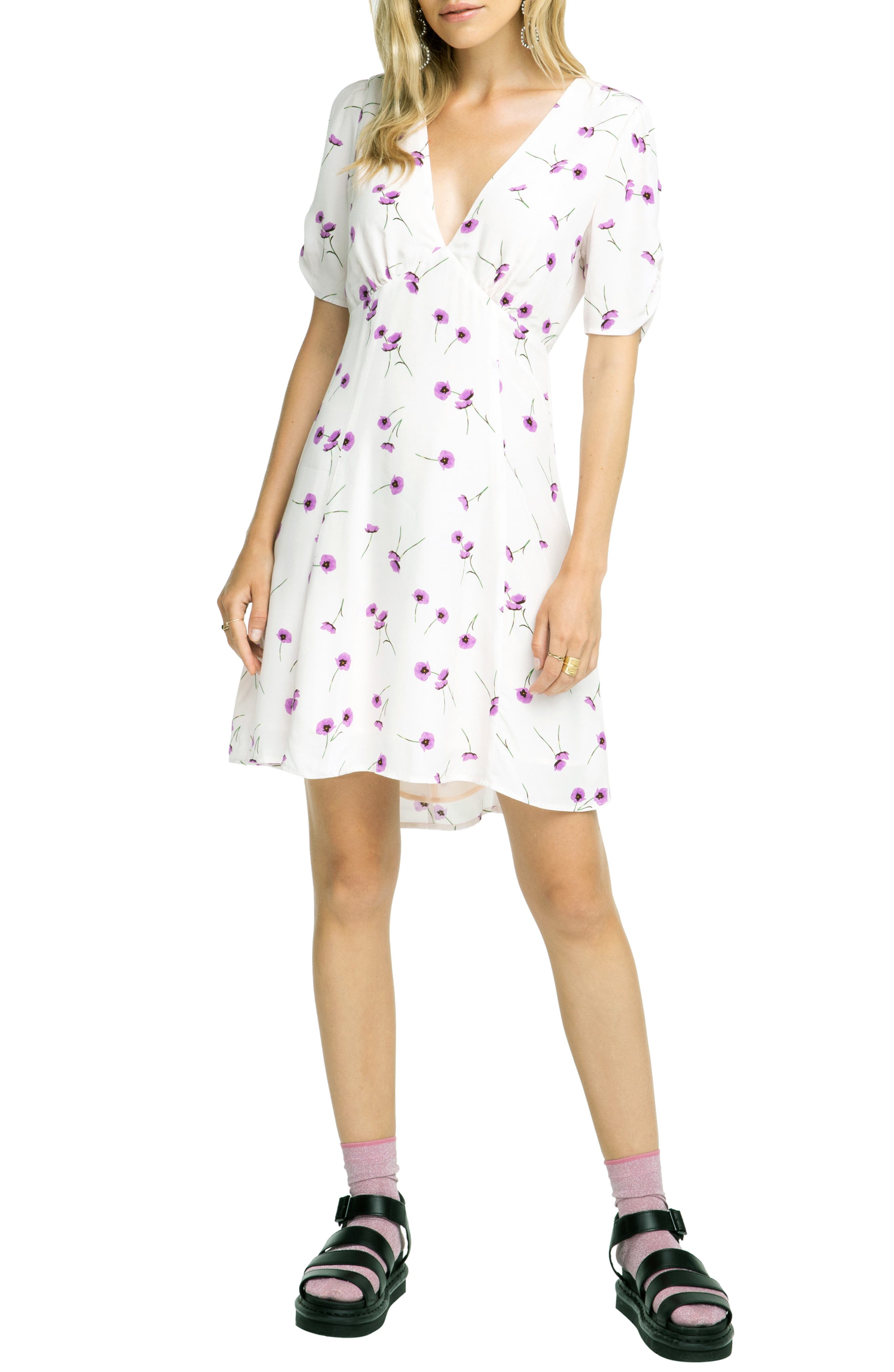 Astr The Label Kyle Dress, Purple