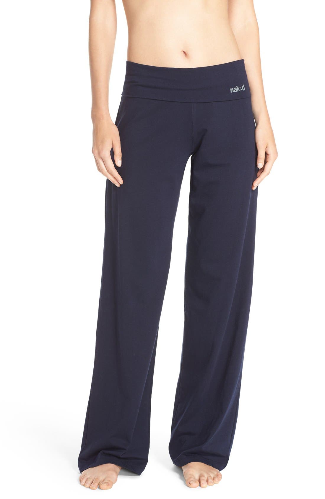 Naked Wide Leg Stretch Cotton Pajama Pants