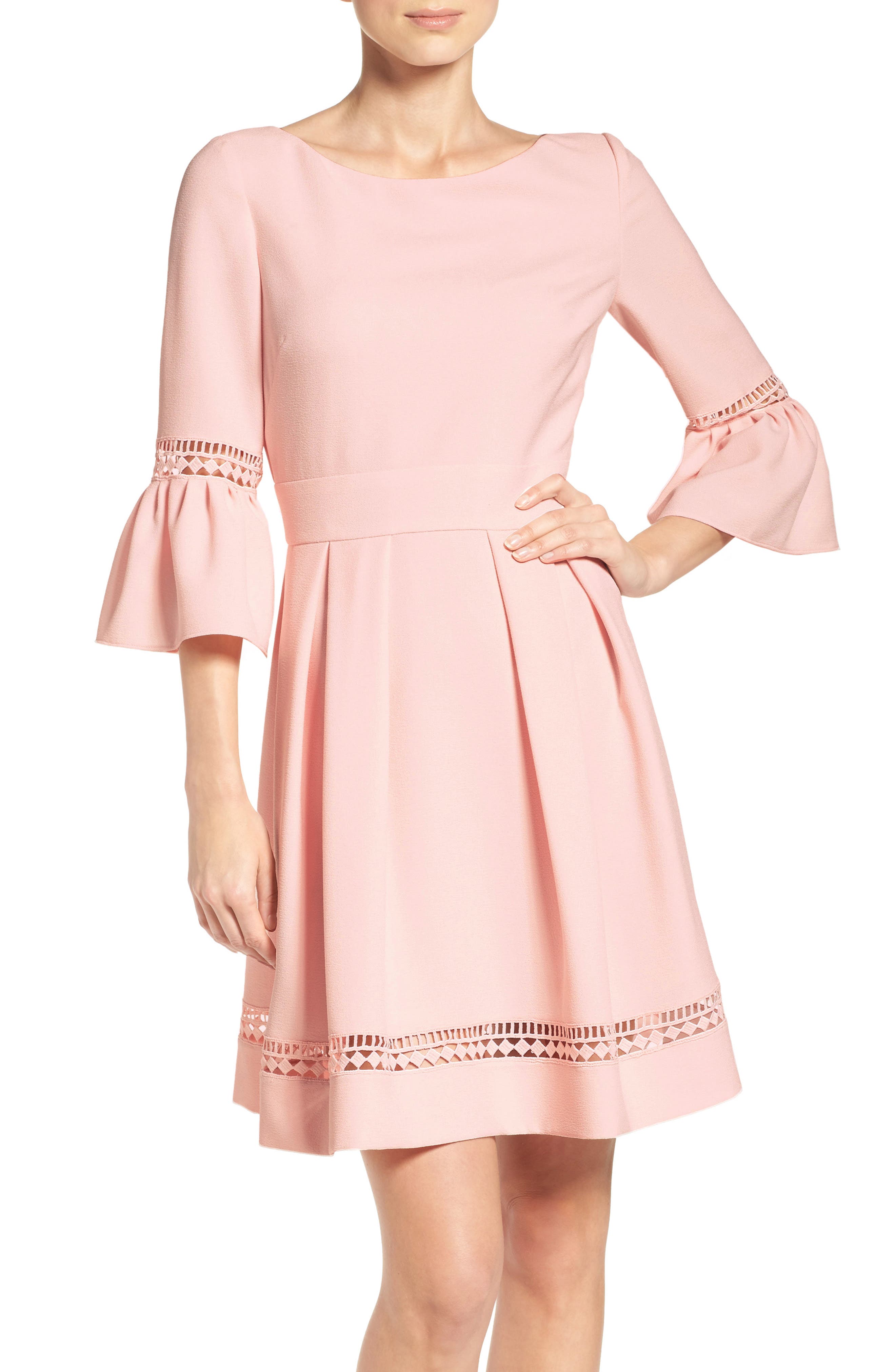 Eliza J Bell Sleeve Dress, 8 (similar to 1) - Pink