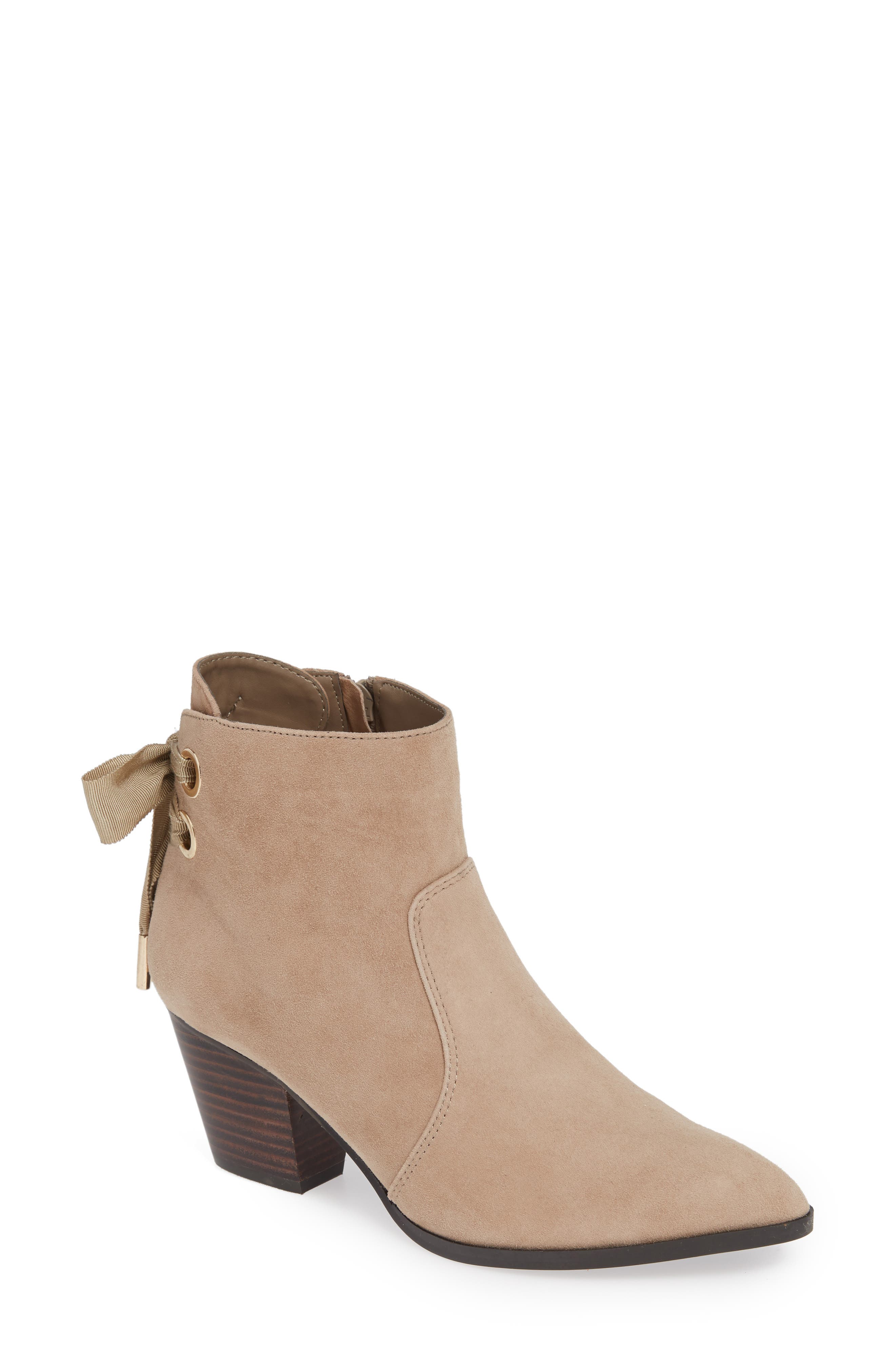 Bella Vita Elka Bow Bootie W - Beige