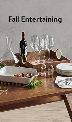Serveware and home decor for fall entertaining.