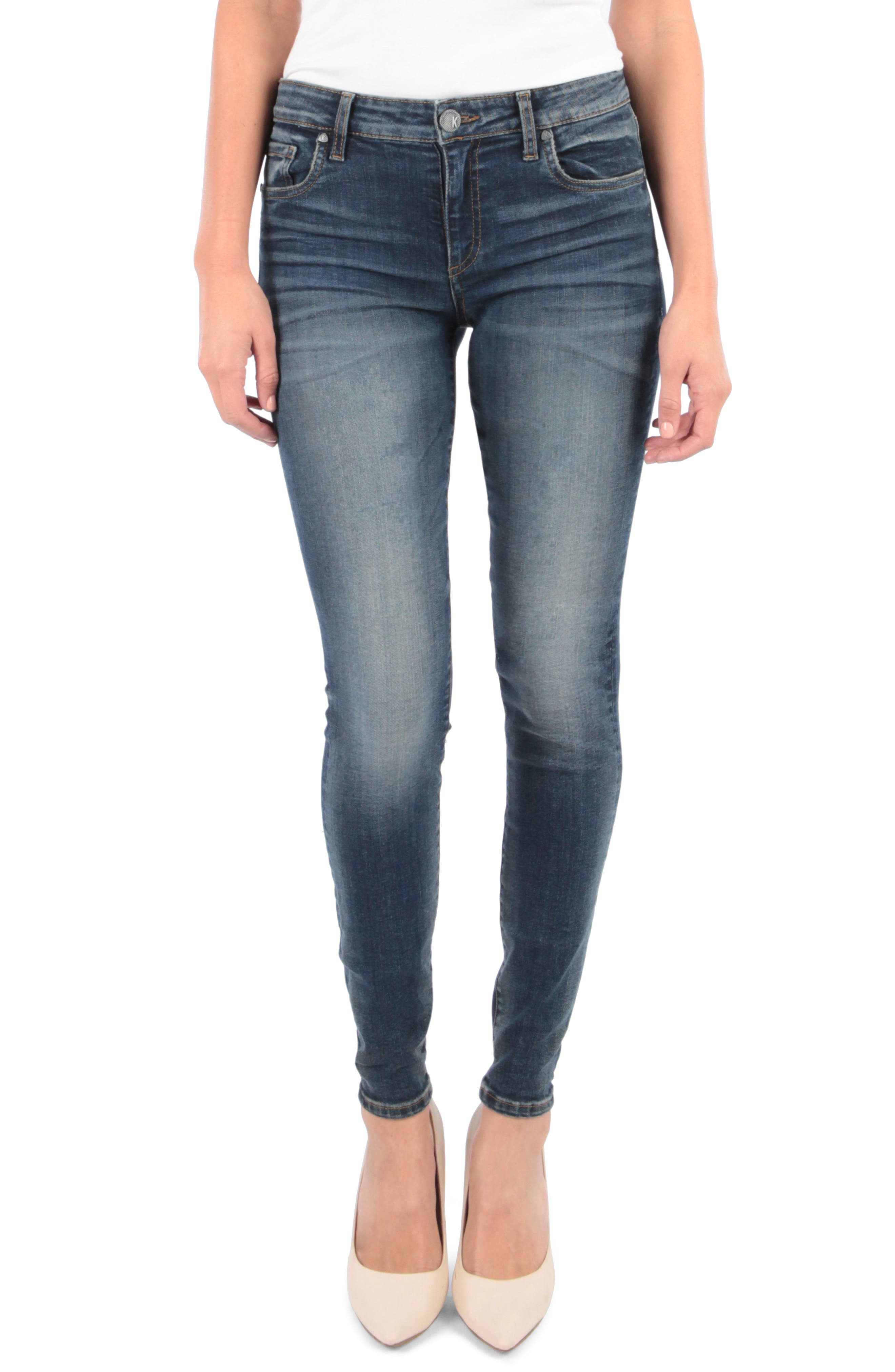 Kut From The Kloth Donna High Waist Skinny Jeans, Blue