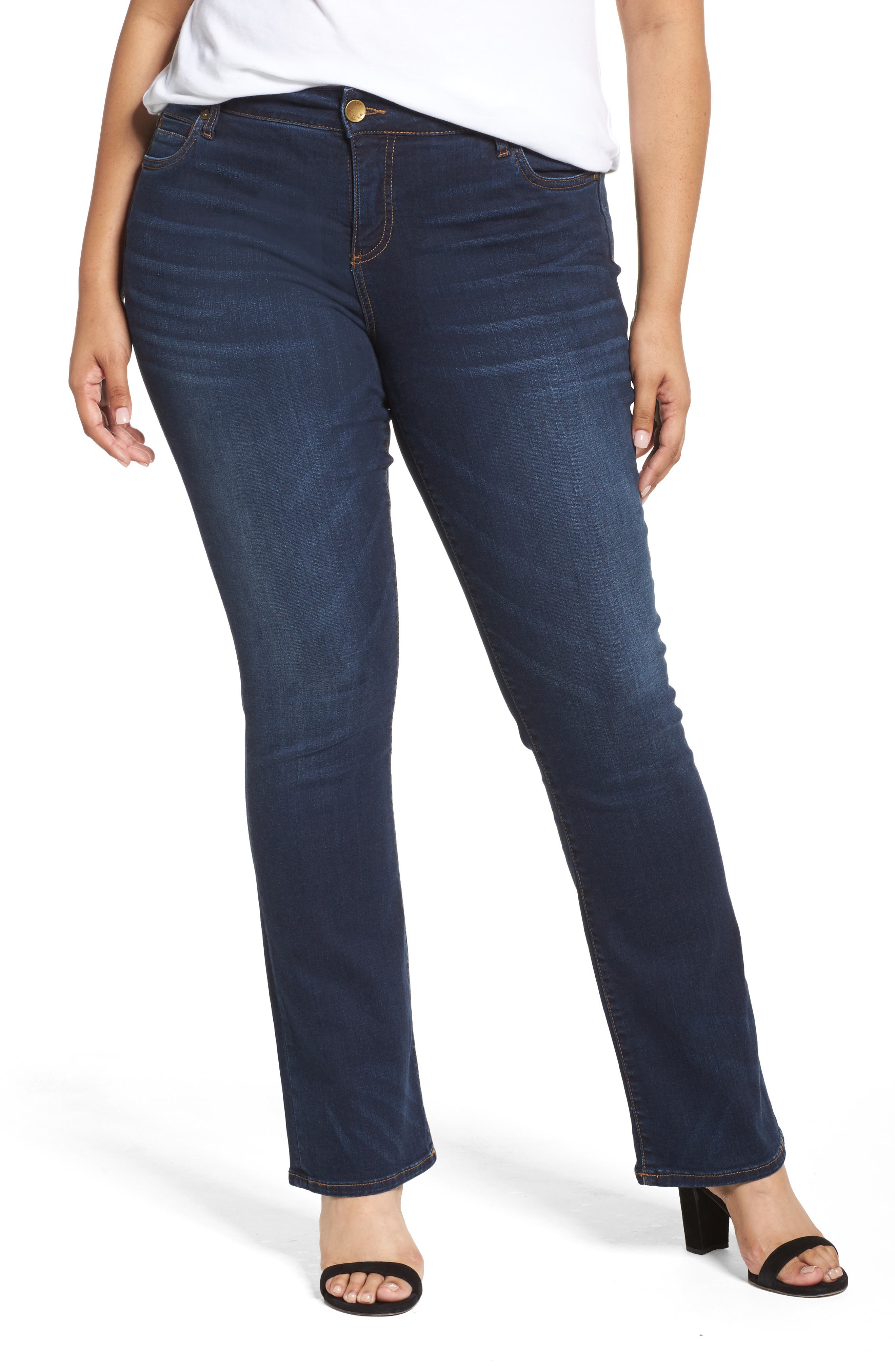 Plus Size Kut From The Kloth Natalie High Waist Bootcut Jeans, Blue