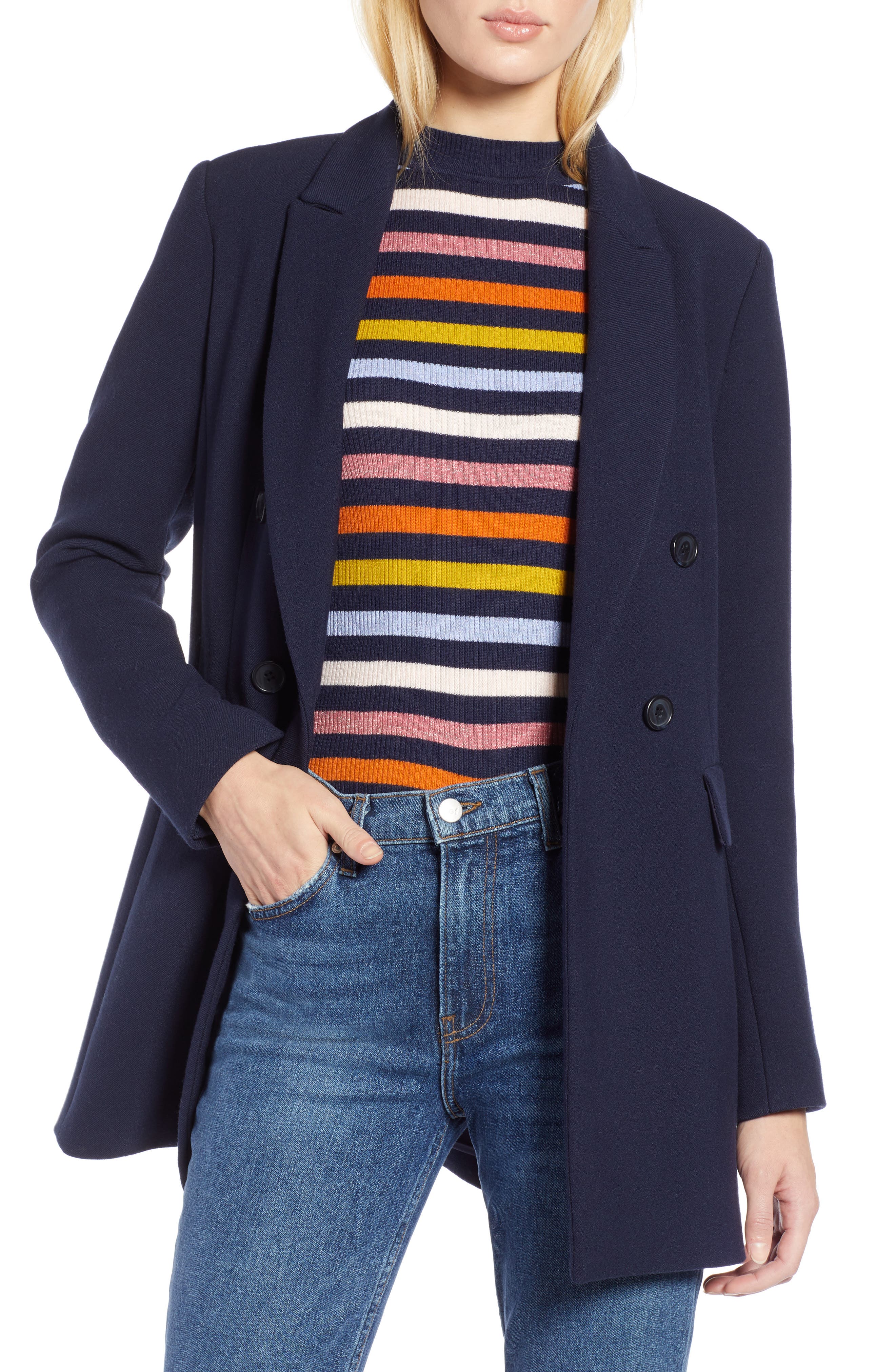 Halogen® x Atlantic-Pacific Menswear Double Breasted Blazer | Nordstrom