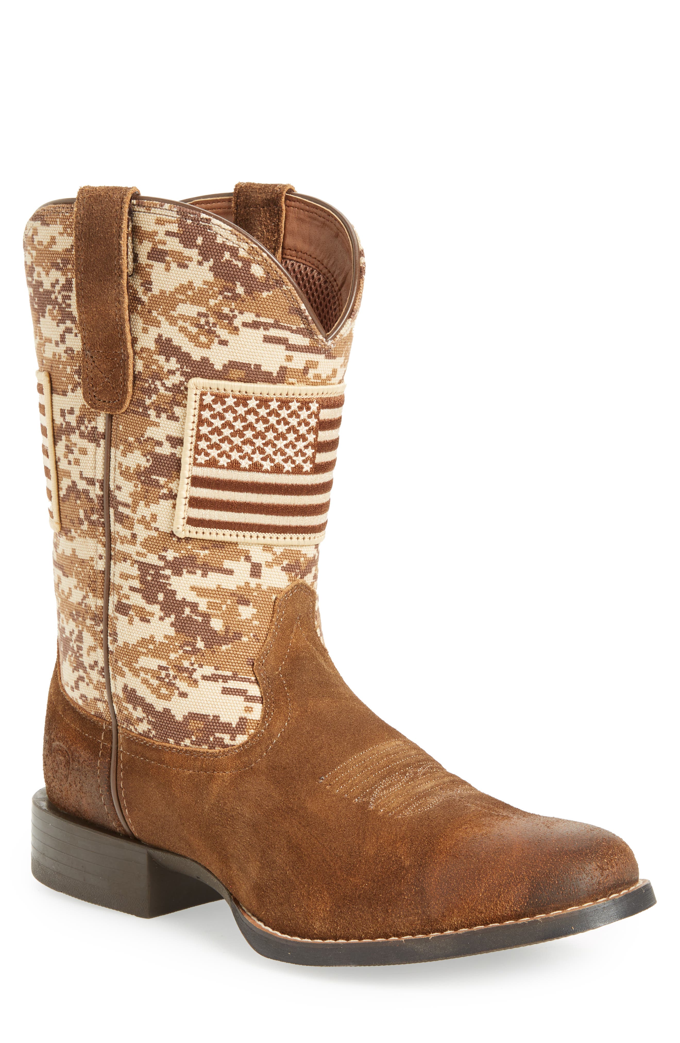 Ariat Sport Patriot Cowboy Boot, Brown