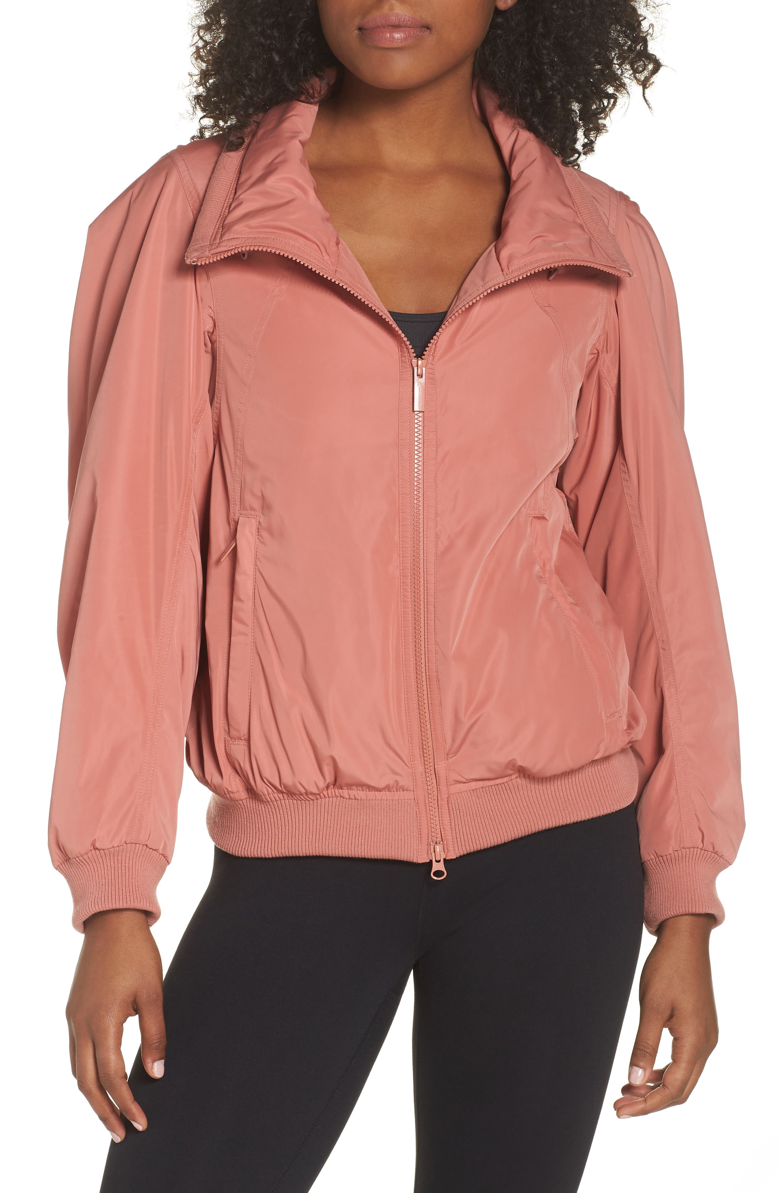 Adidas By Stella Mccartney Gathered Jacket, Pink