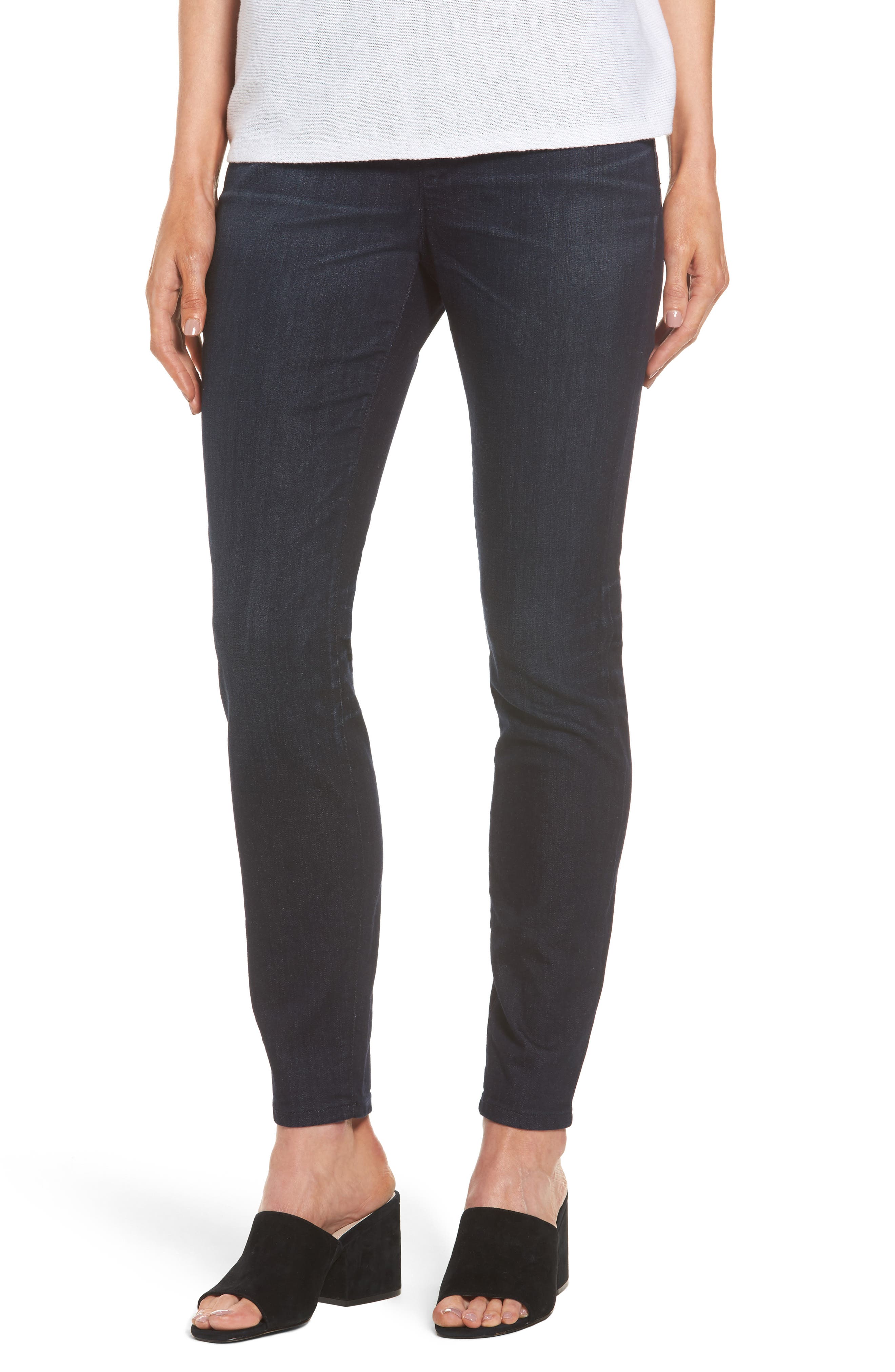 Petite Eileen Fisher Denim Leggings, Blue
