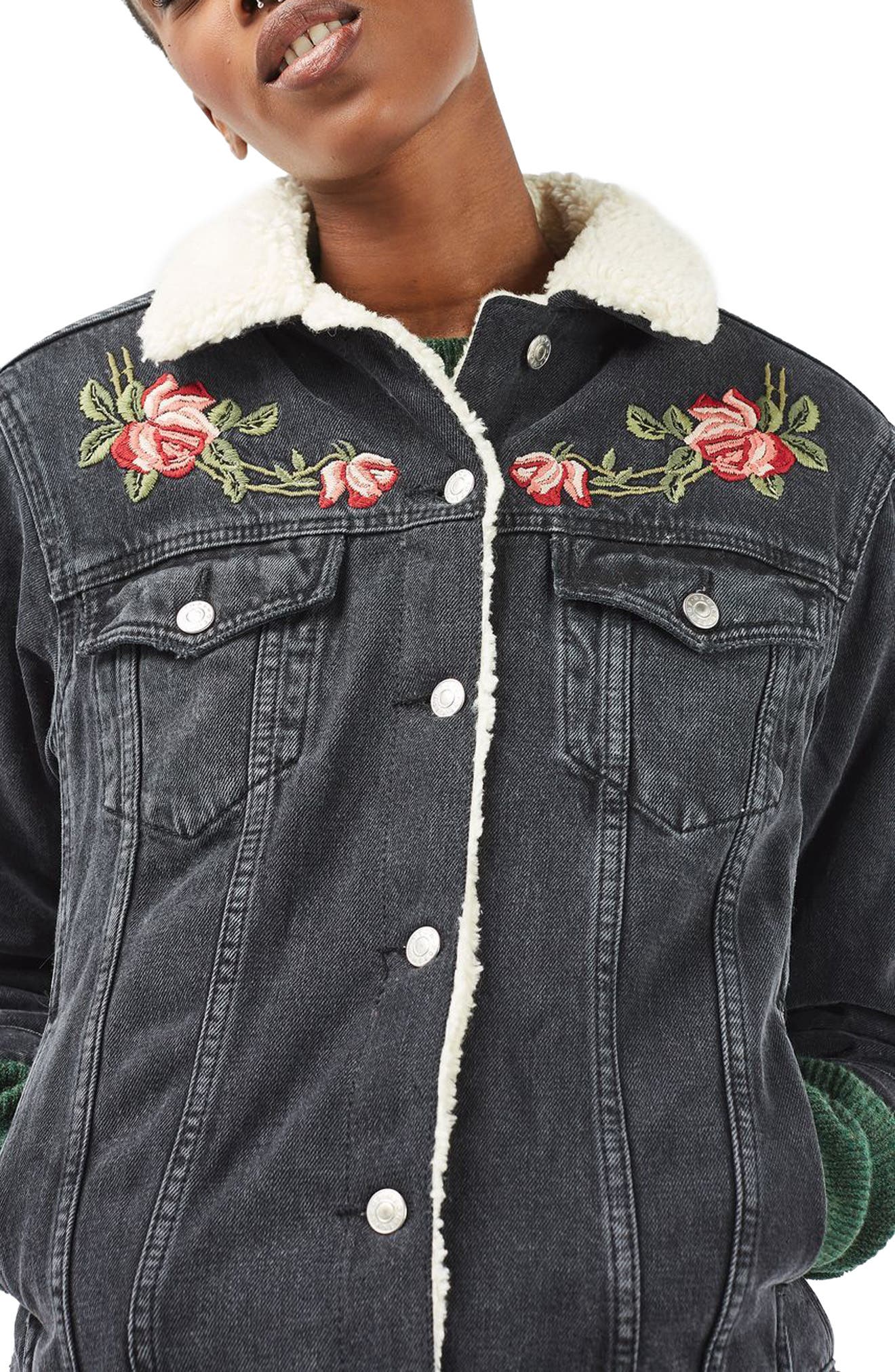 Embroidered Denim Jacket Nordstrom