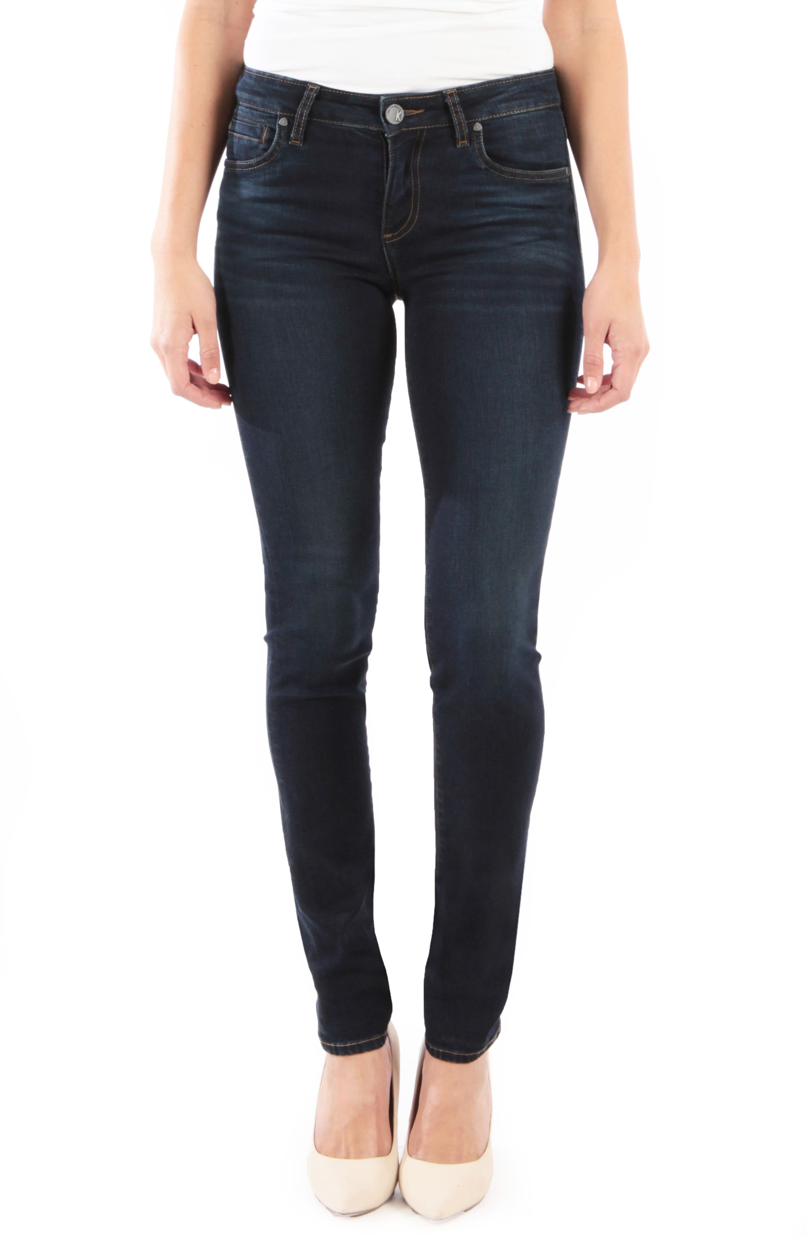 Petite Kut From The Kloth Diana Skinny Jeans, Blue