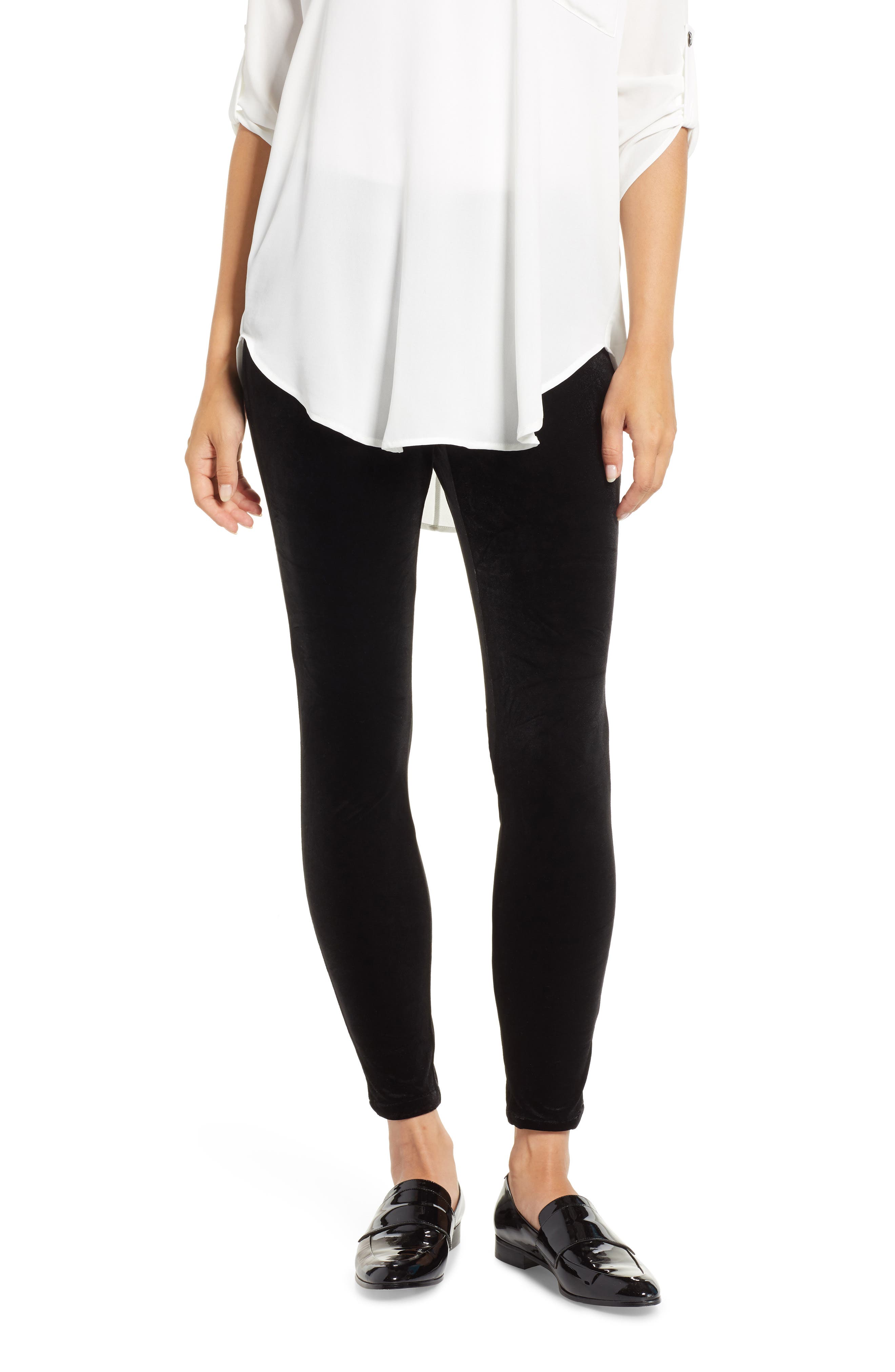 Chaus Solid Velvet Leggings