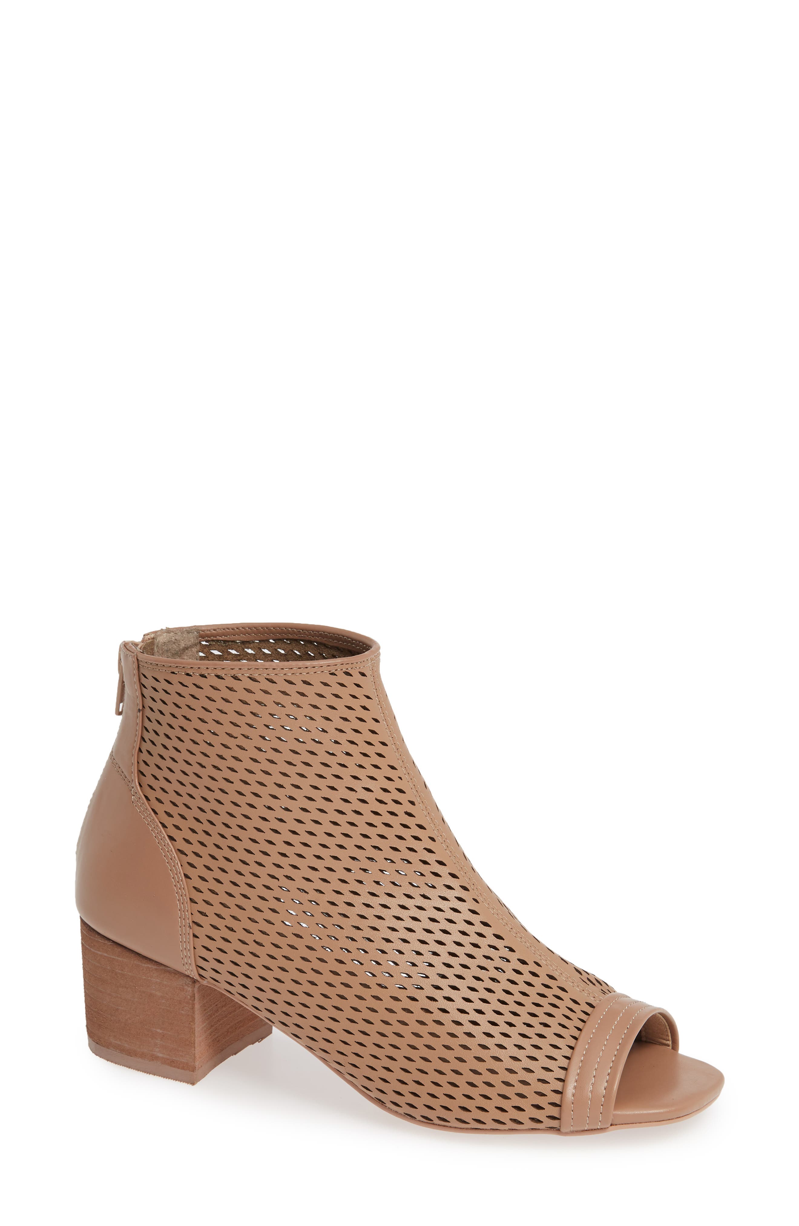 Kelsi Dagger Brooklyn Simone Peep Toe Bootie, Beige