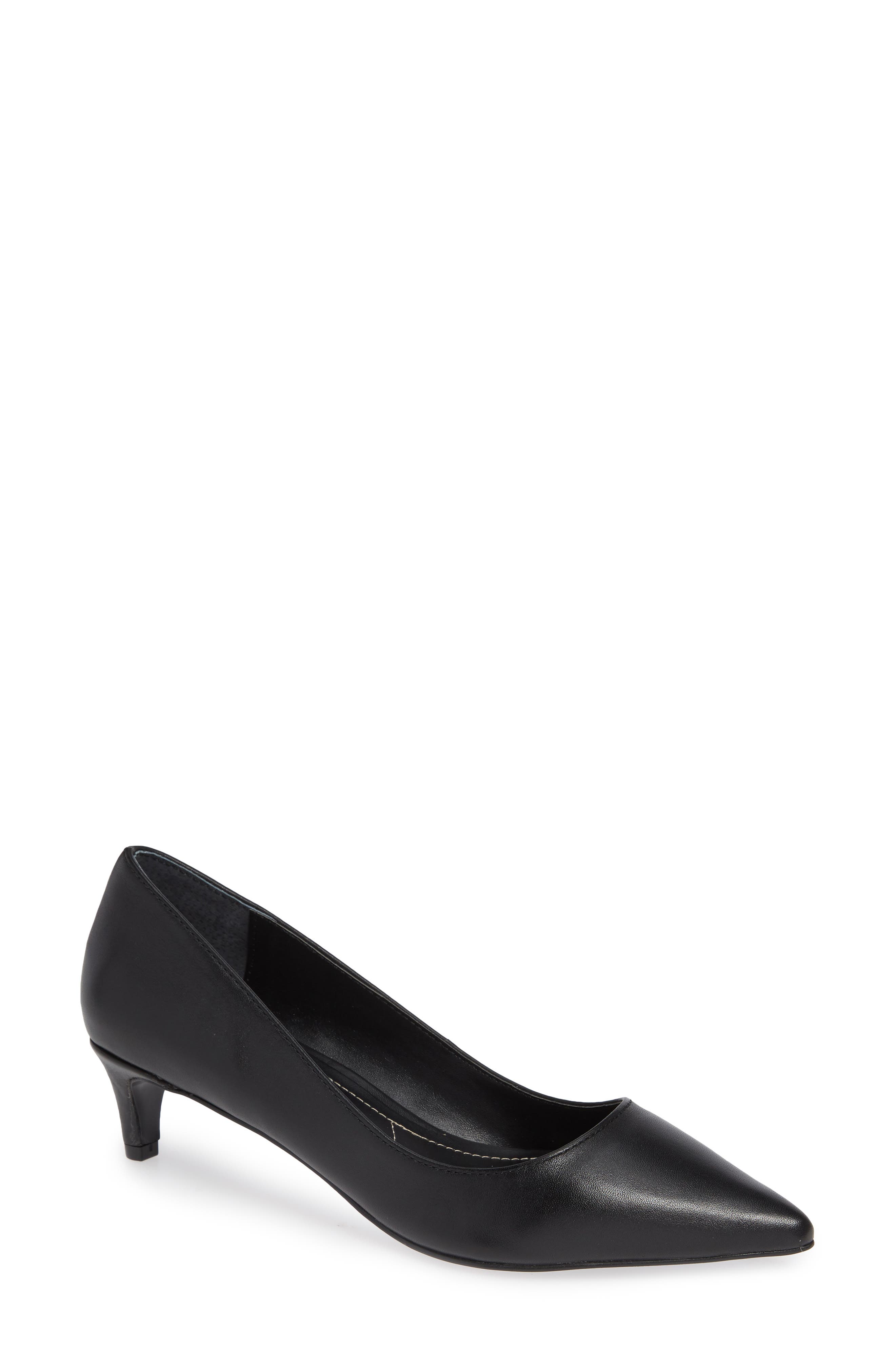 Charles By Charles David Kitten Pointy Toe Pump, Black