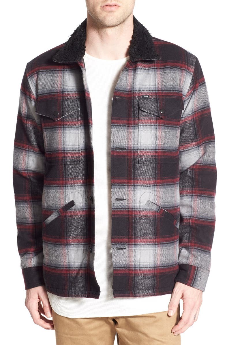 Obey 'Grayson' Quilt Lined Plaid Shirt Jacket | Nordstrom