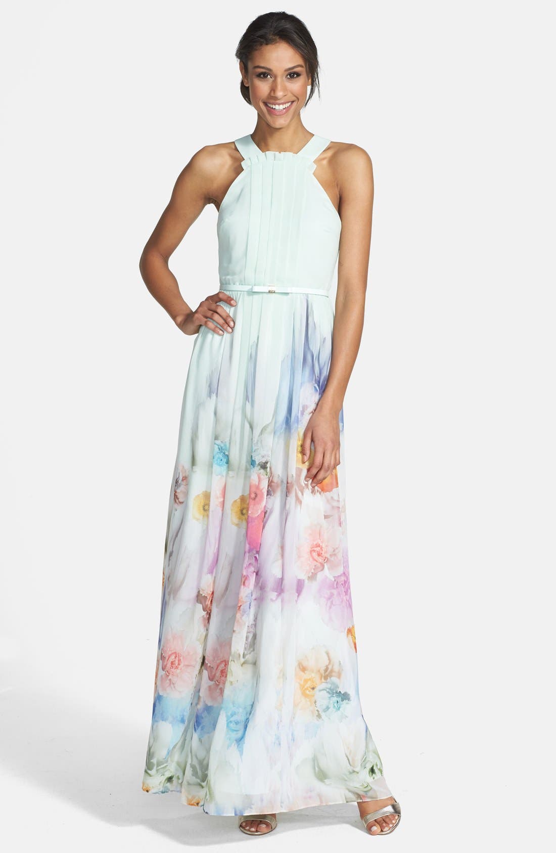 Ted Baker London 'Beula' Floral Print Chiffon Maxi Dress Nordstrom