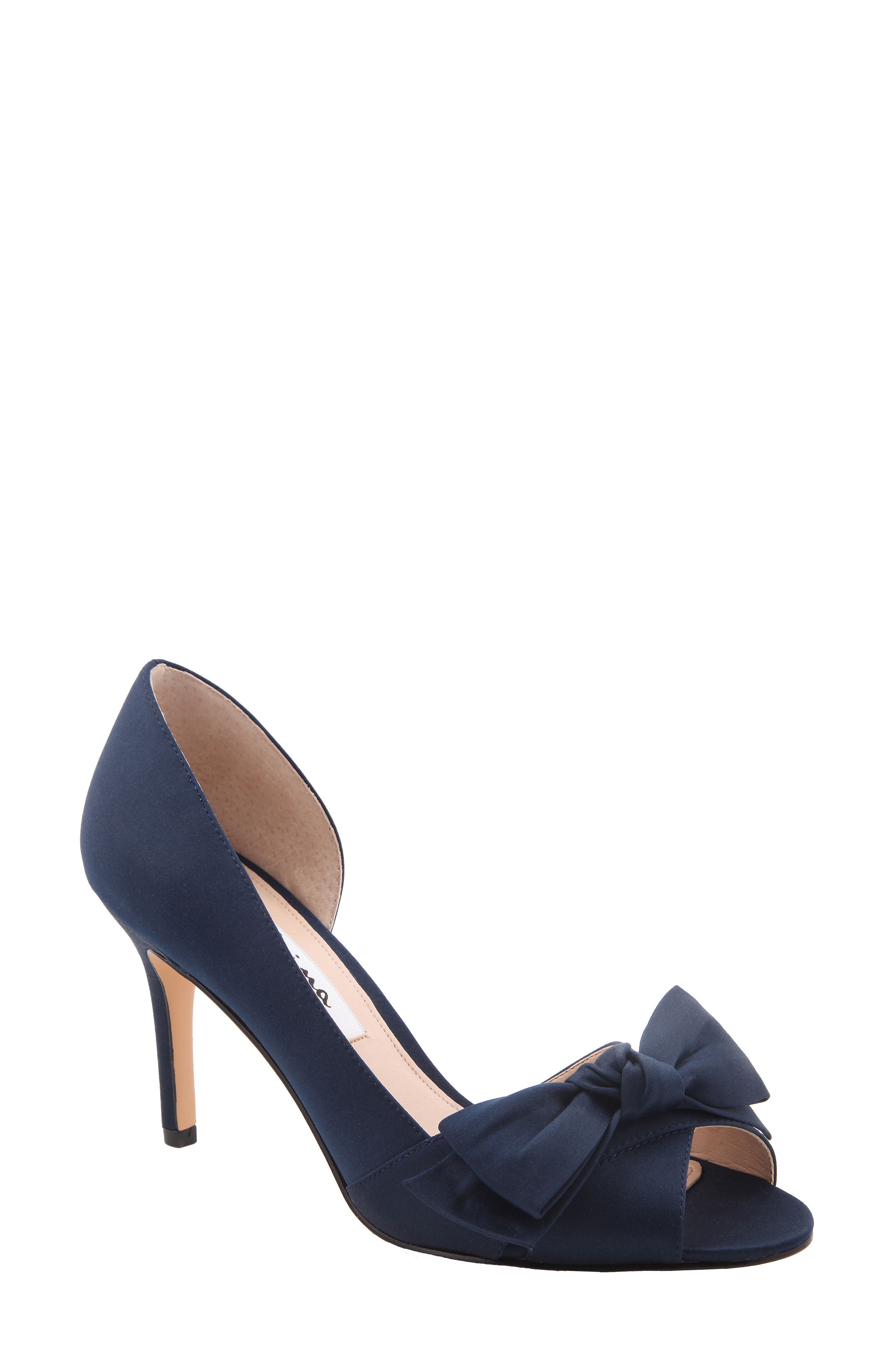 Nina Forbes Ii Peep Toe Pump- Blue