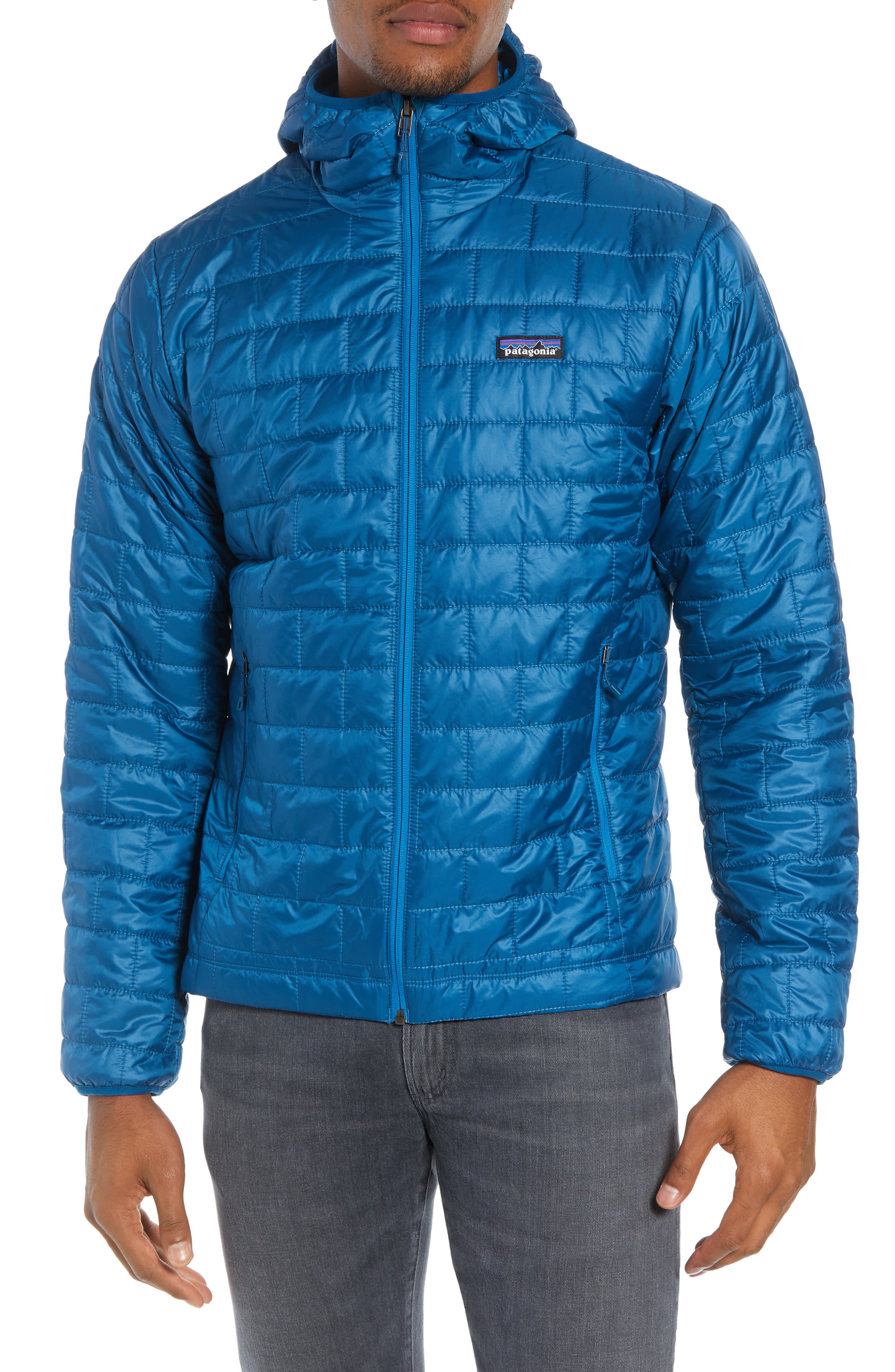 Patagonia Nano Puff Hooded Jacket, Blue