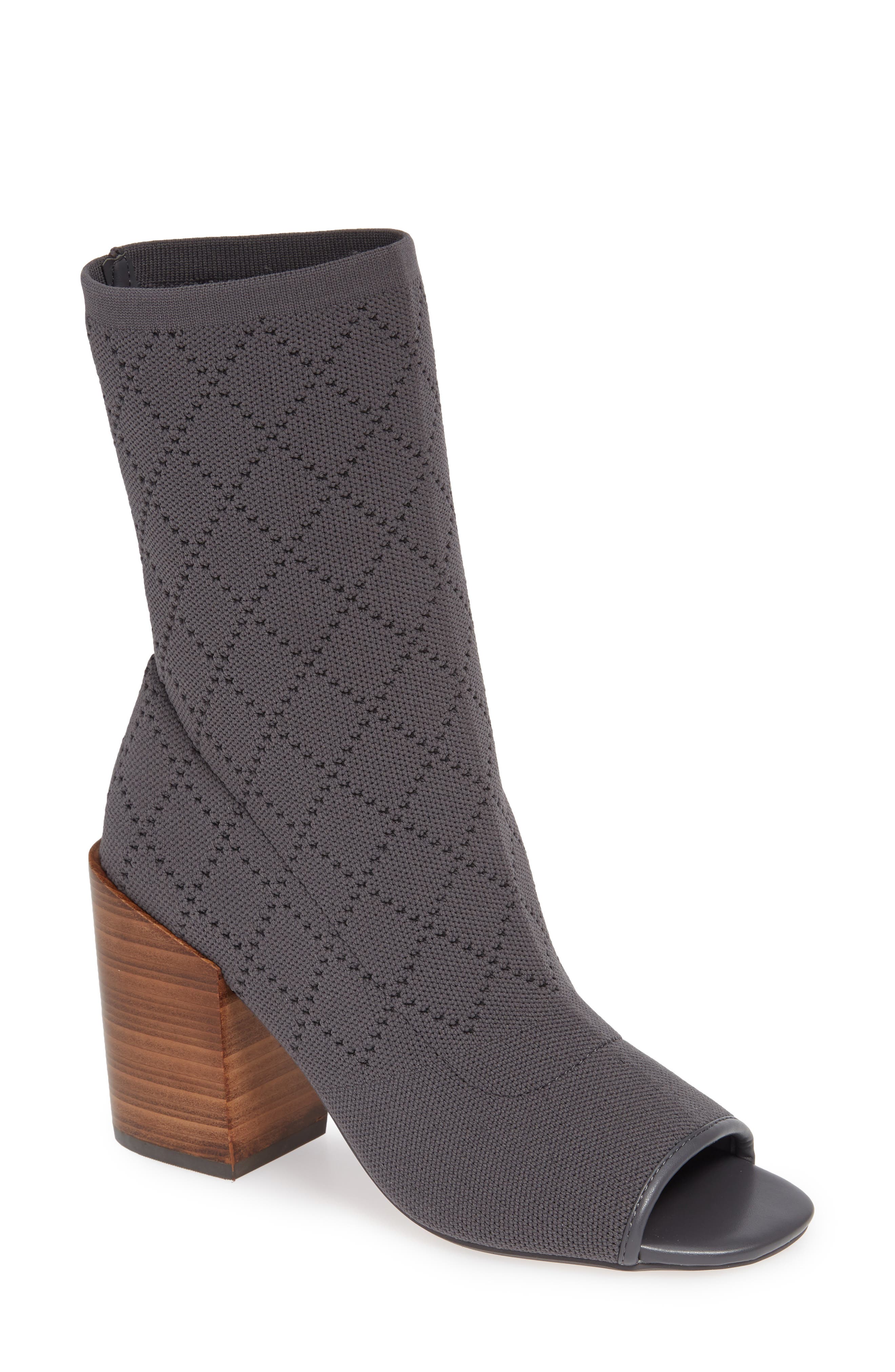 Kelsi Dagger Brooklyn Macey Knit Peep Toe Bootie