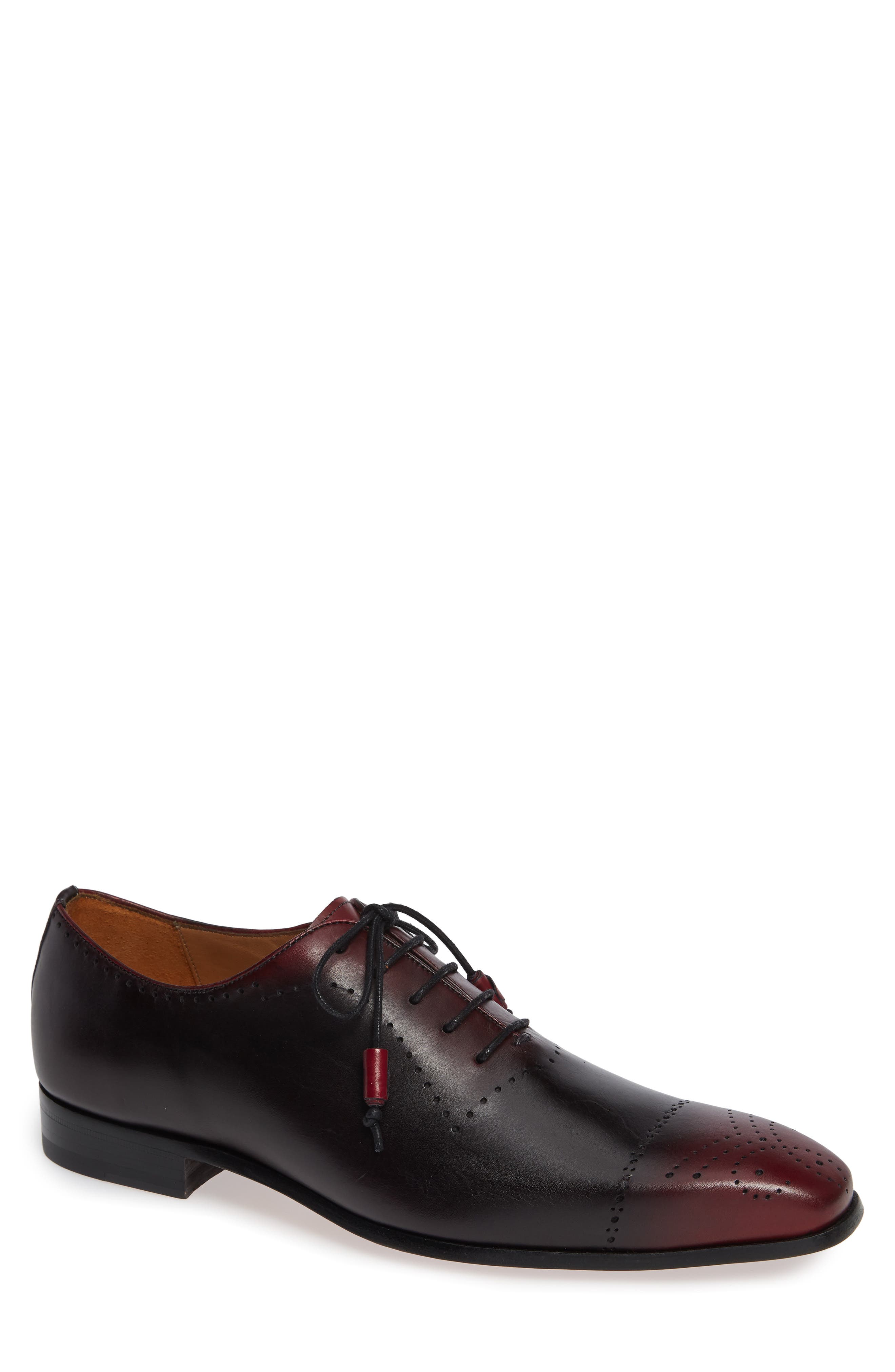 Mezlan Genaro Medallion Toe Oxford- Red