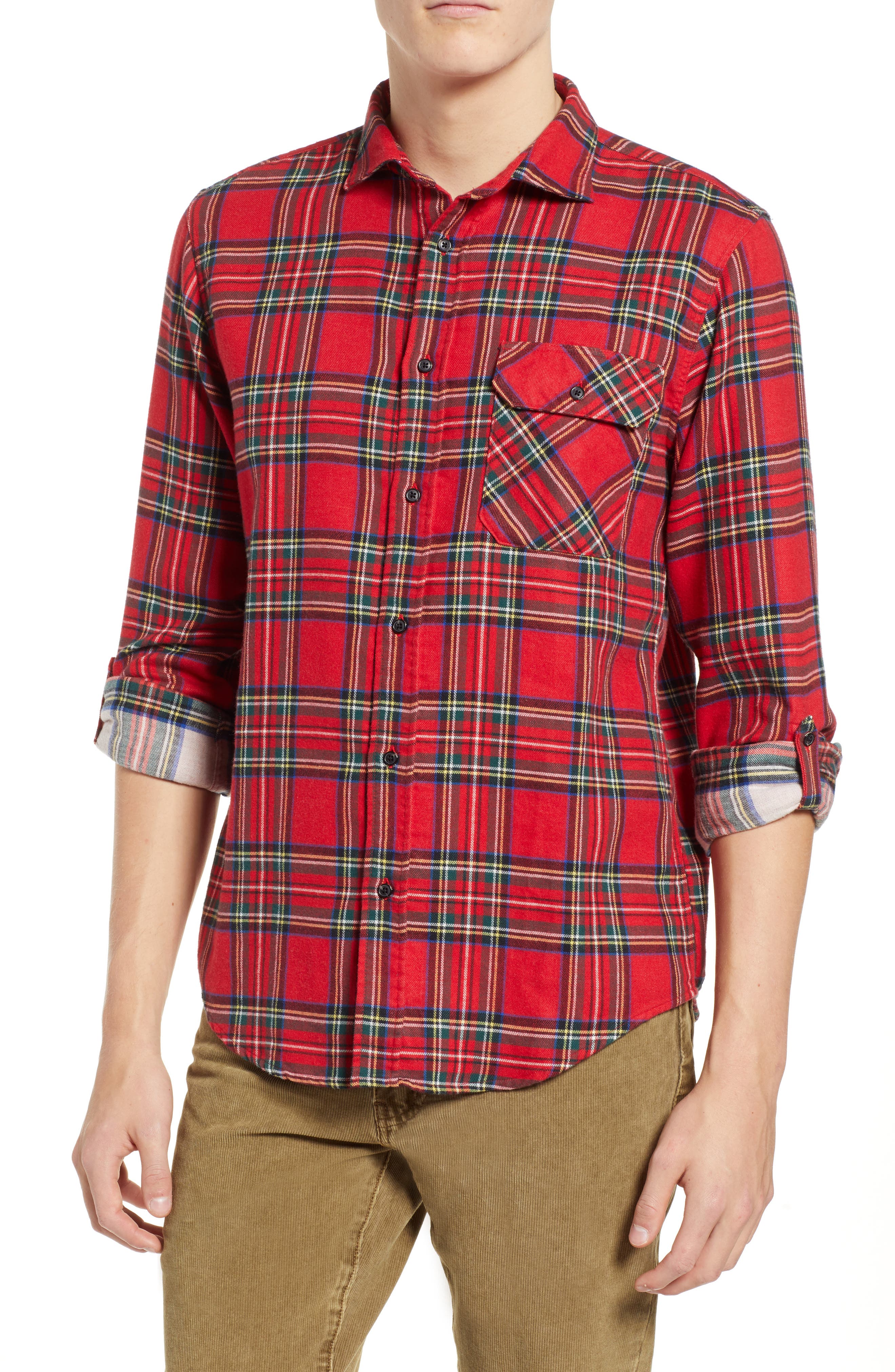 Scotch & Soda Plaid Flannel Shirt