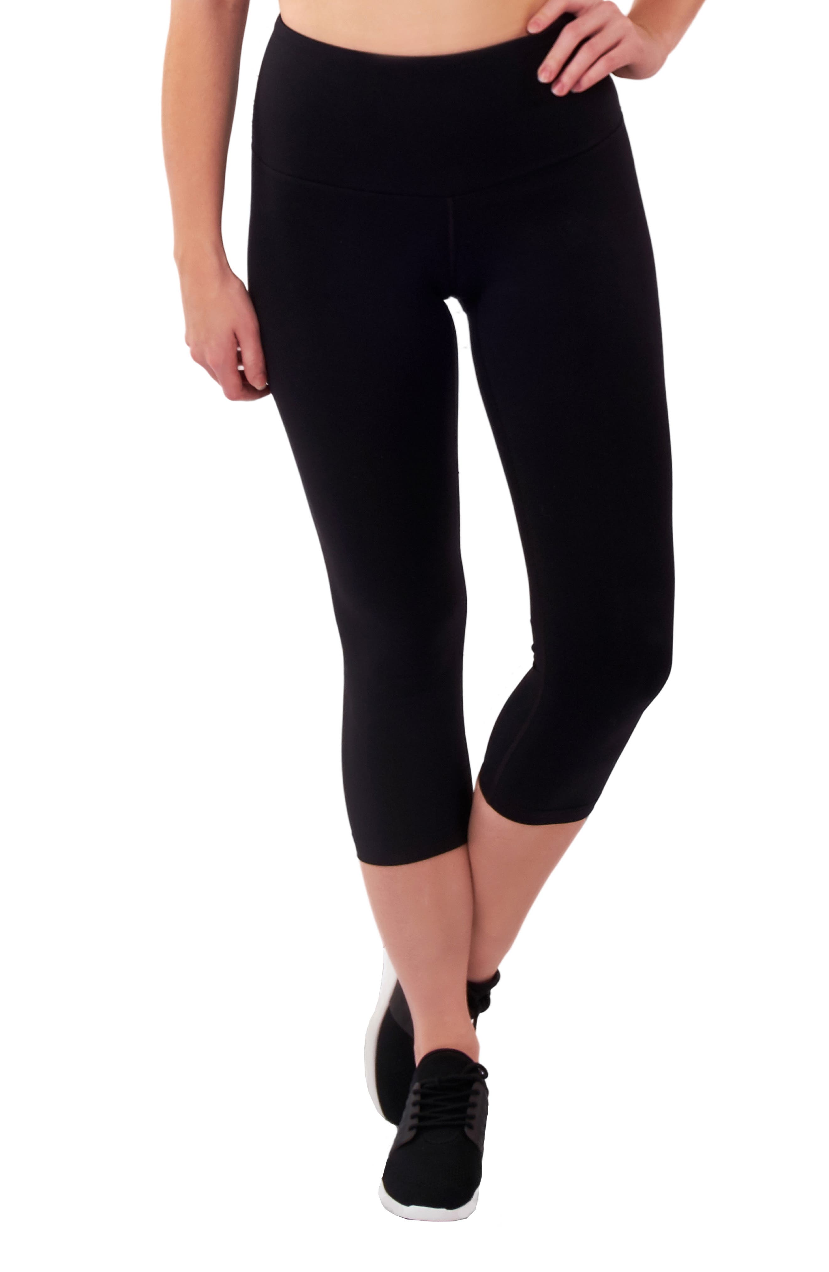 Lalabu High Waist Crop Postpartum Leggings, Black