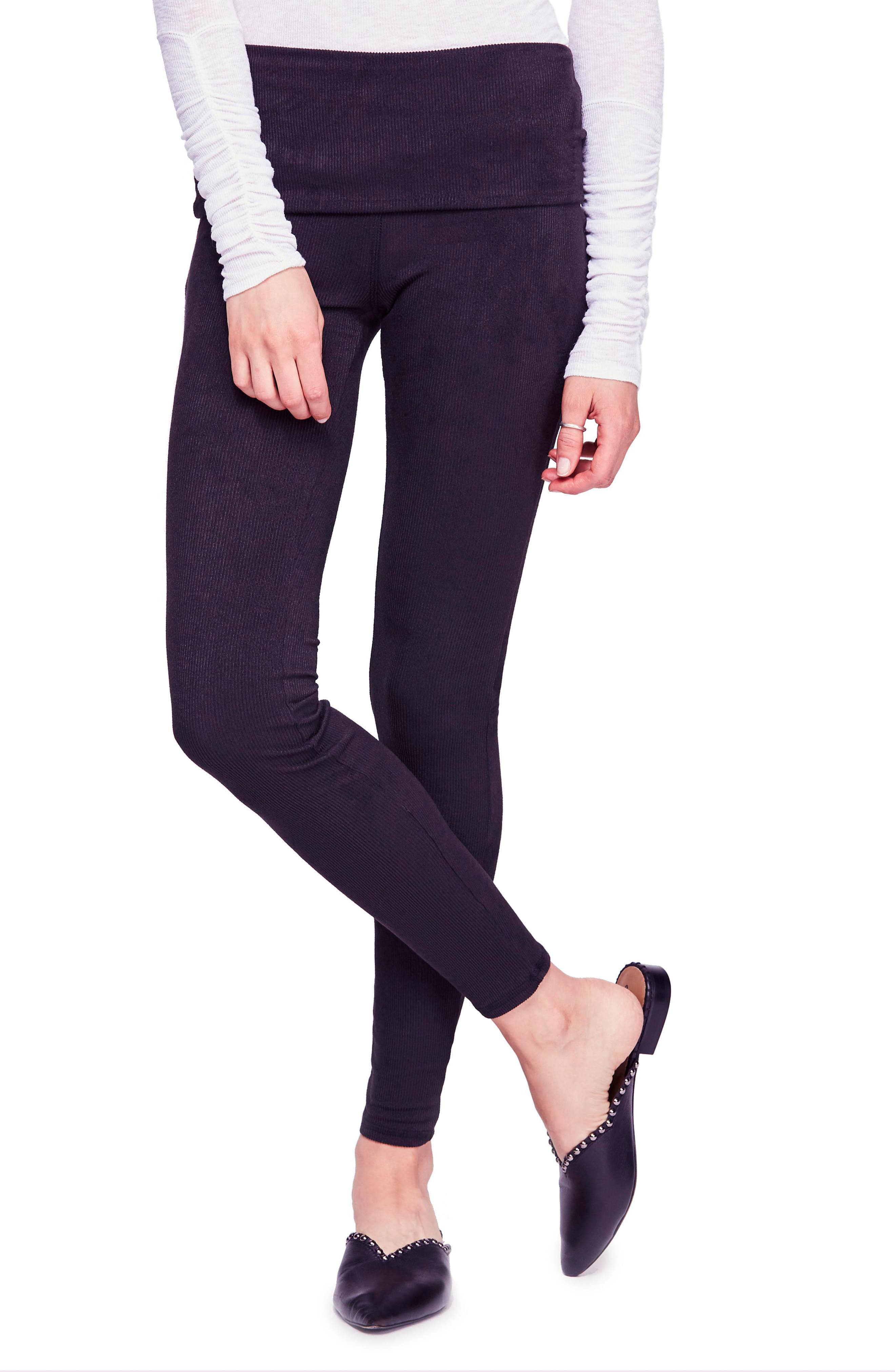 Free People Khordney Leggings, Black