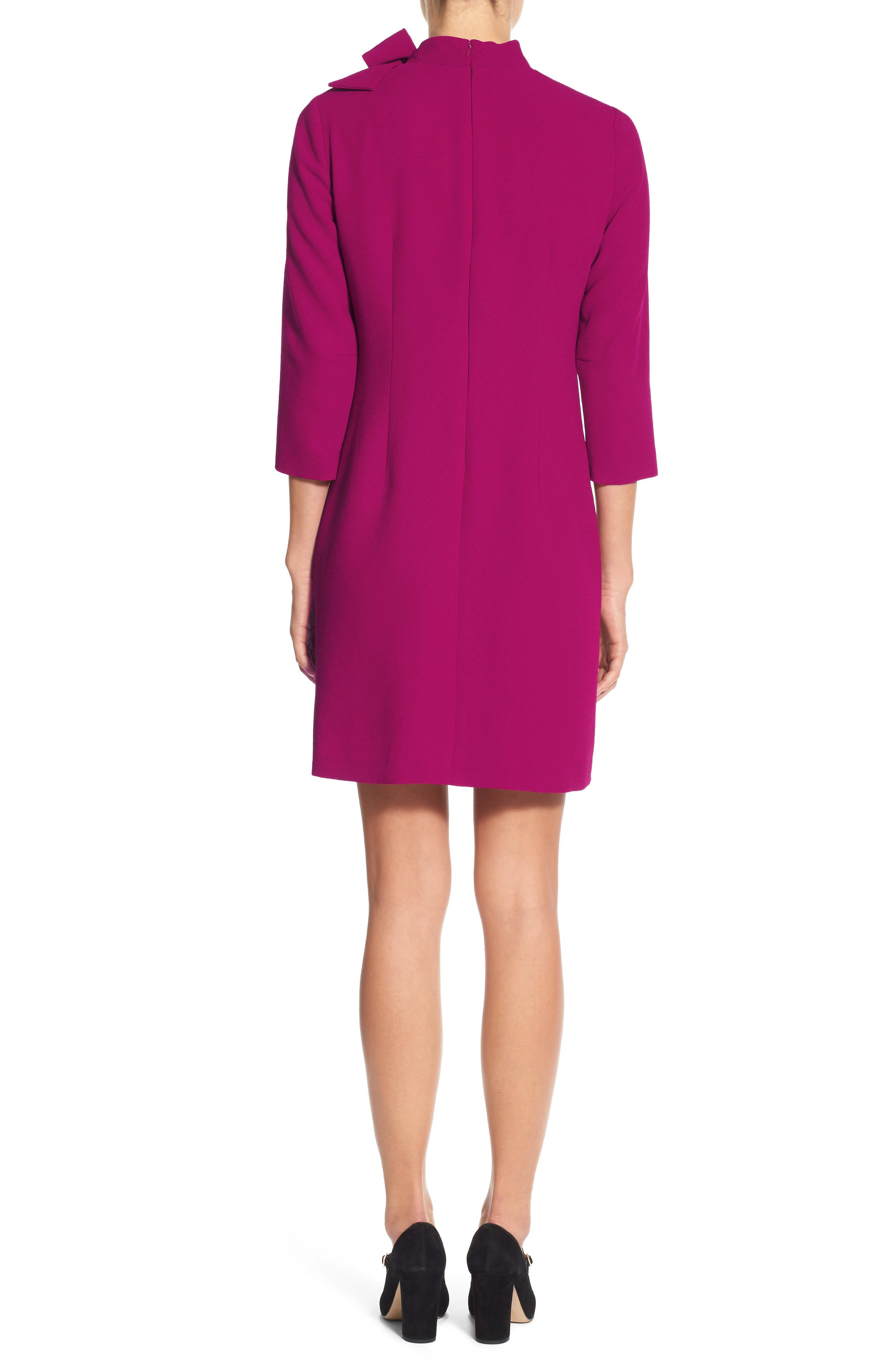 Eliza J Bow Crepe A-Line Dress