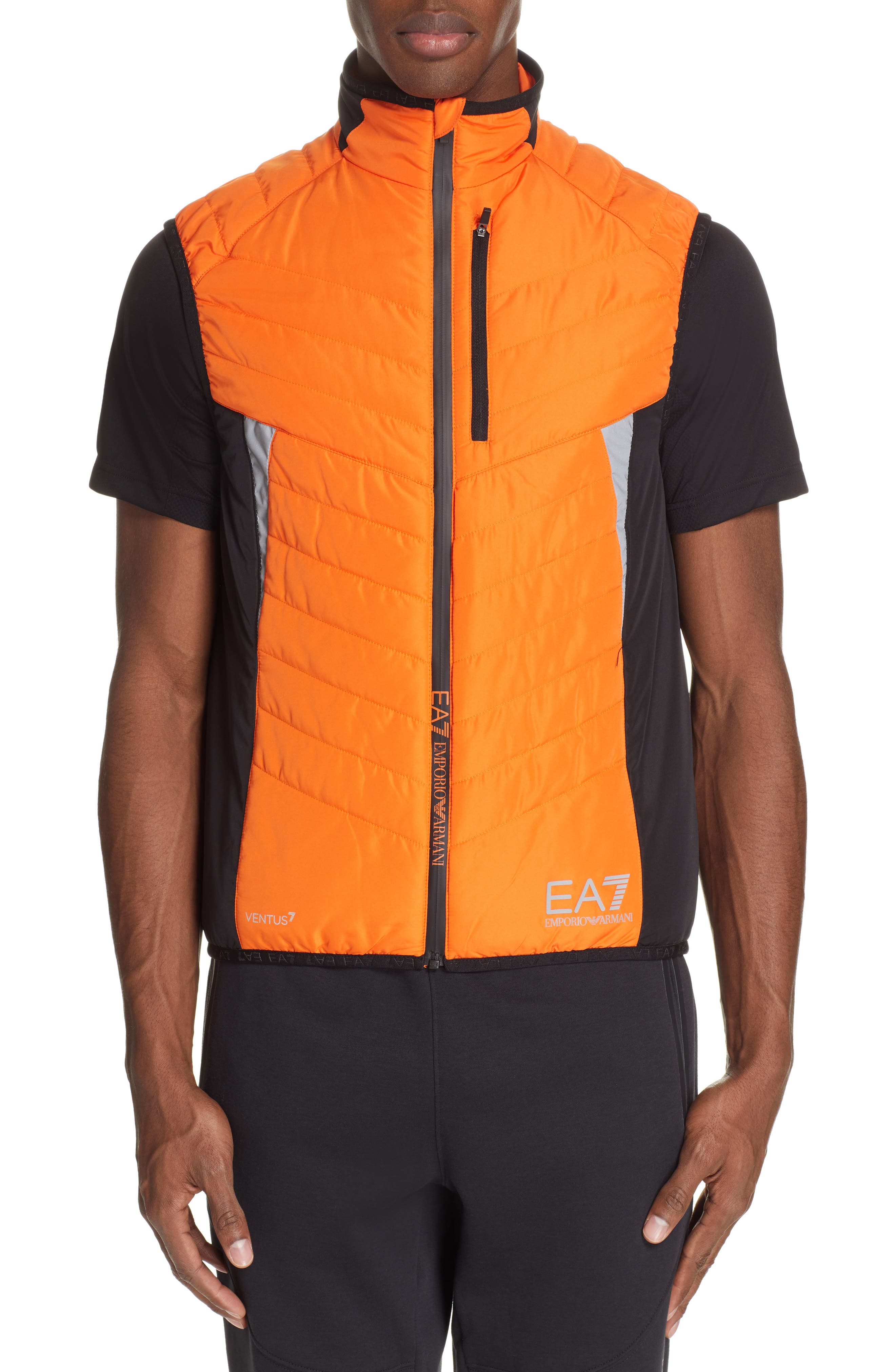 Ea7 Poppy Water Resistant Vest, Yellow