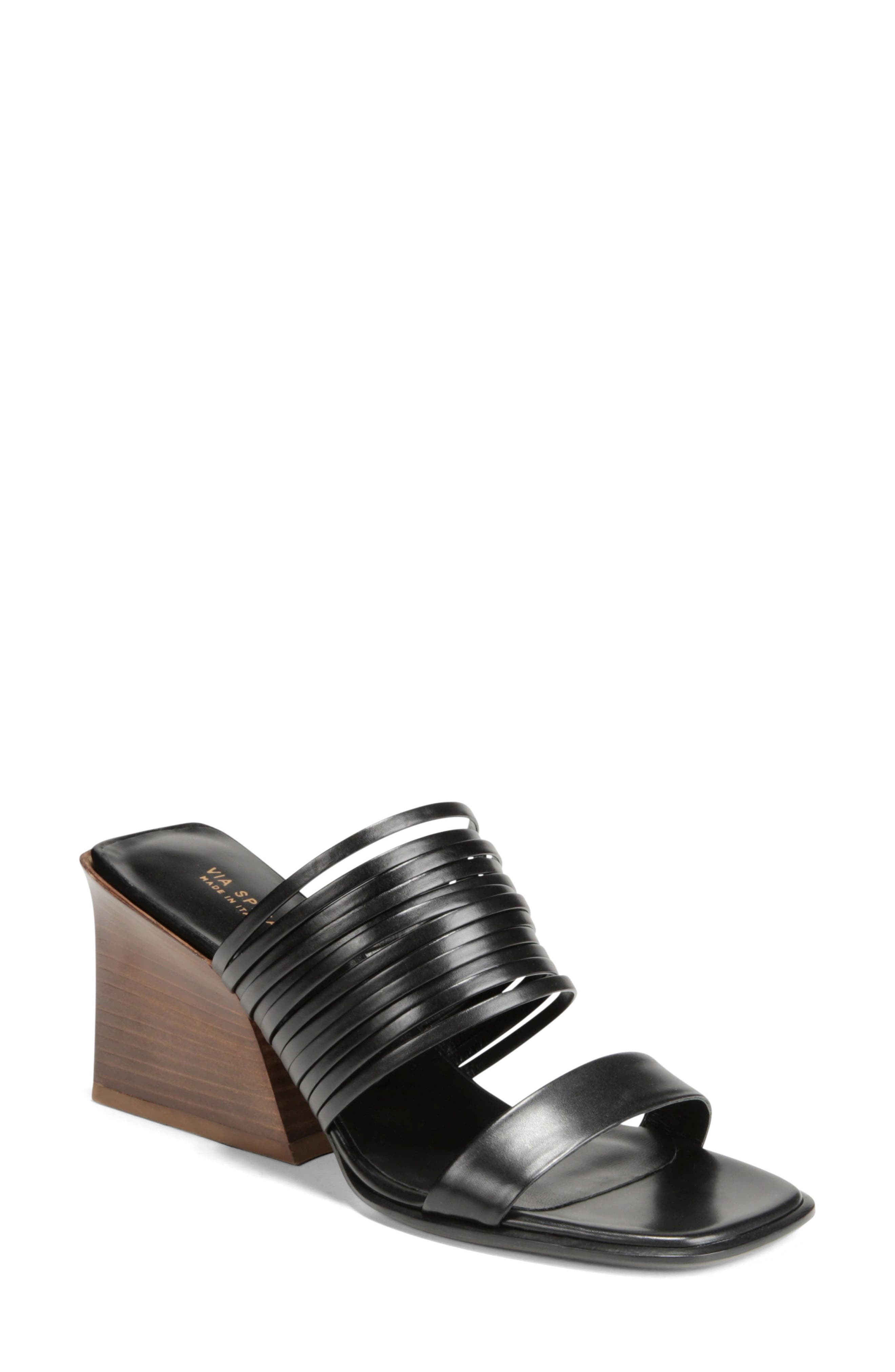 Via Spiga Mariam Slide Sandal, Black