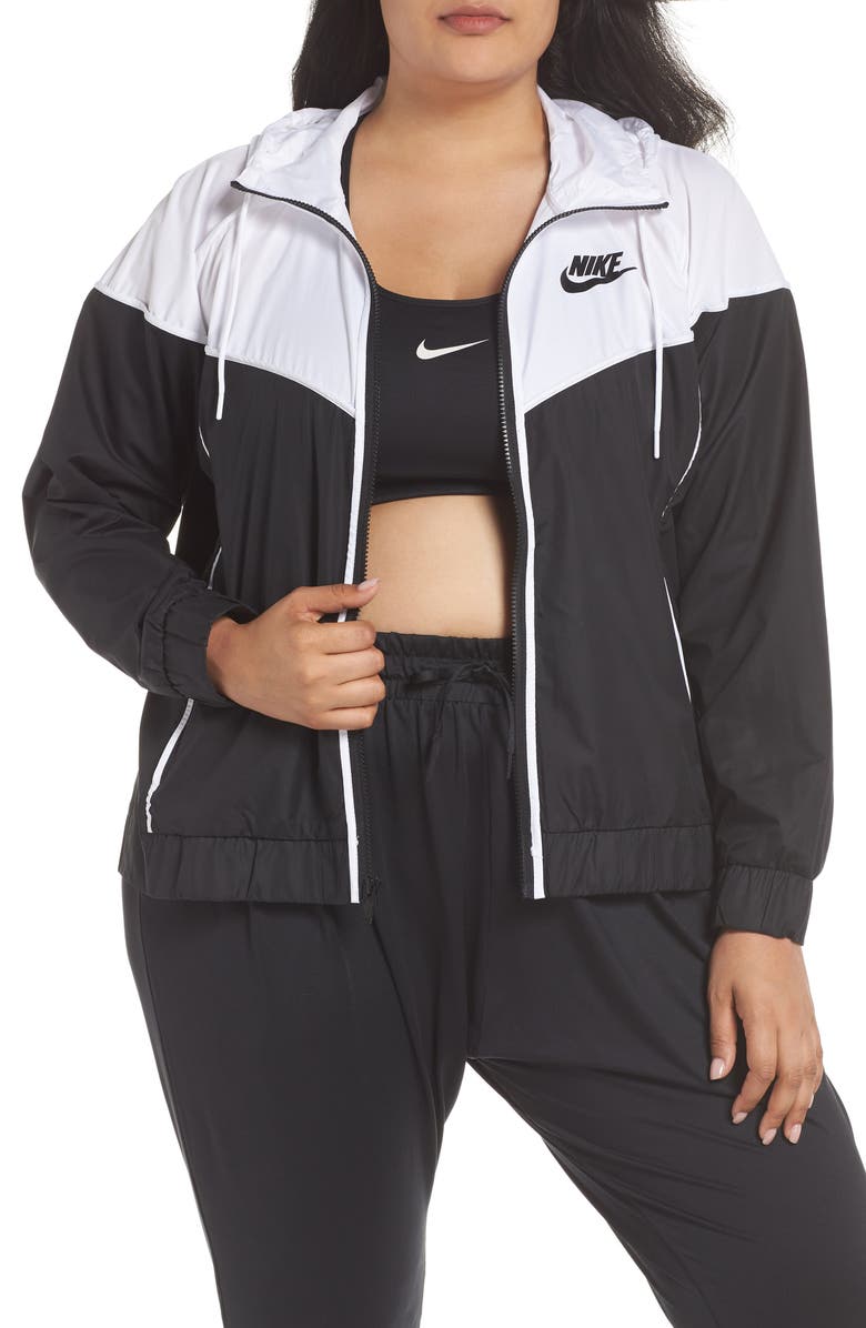NIKE Sportswear Windrunner Jacket, Main, color, BLACK/ WHITE/ BLACK