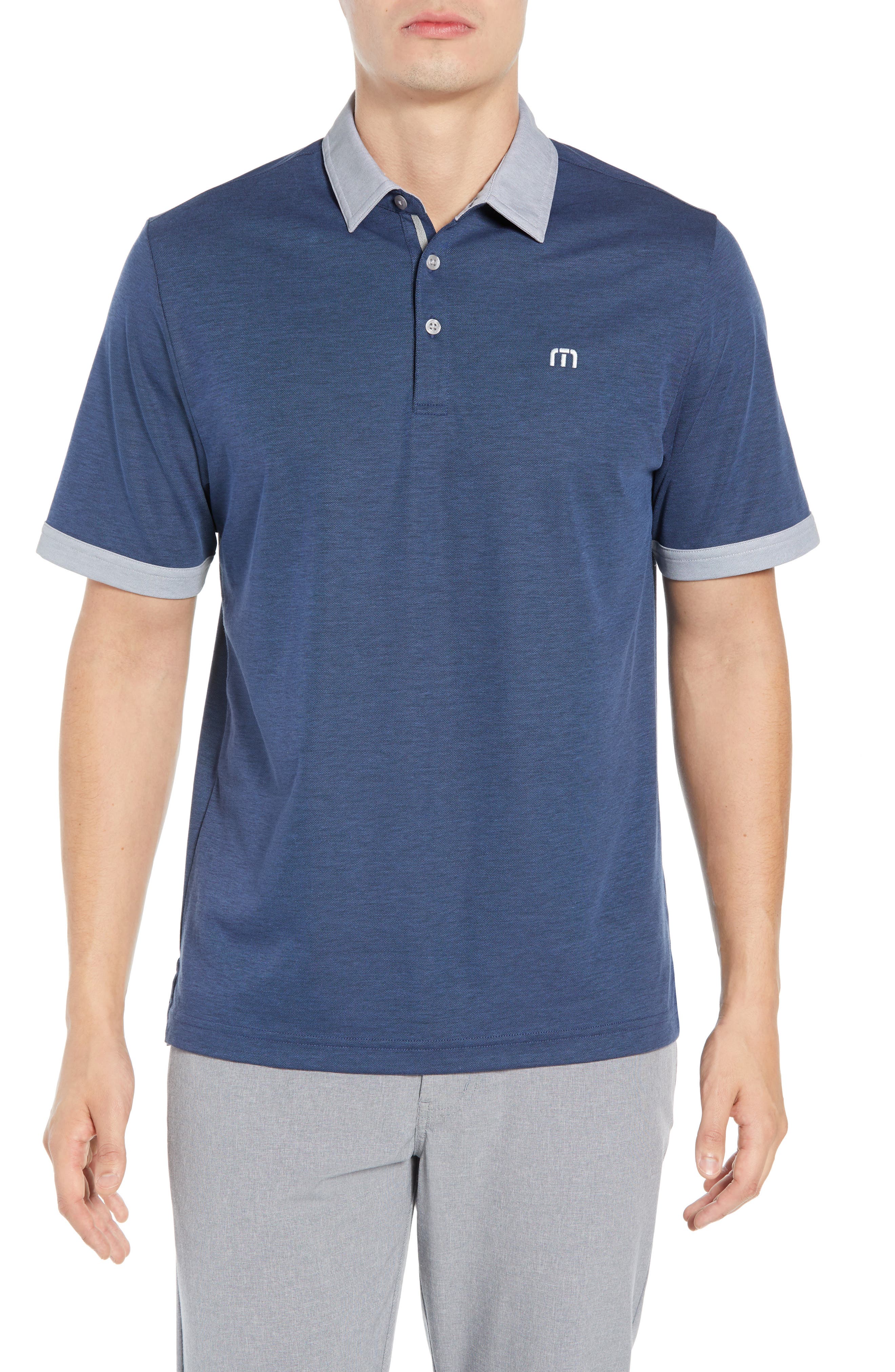 Travis Mathew Fantastico Pique Polo, Blue