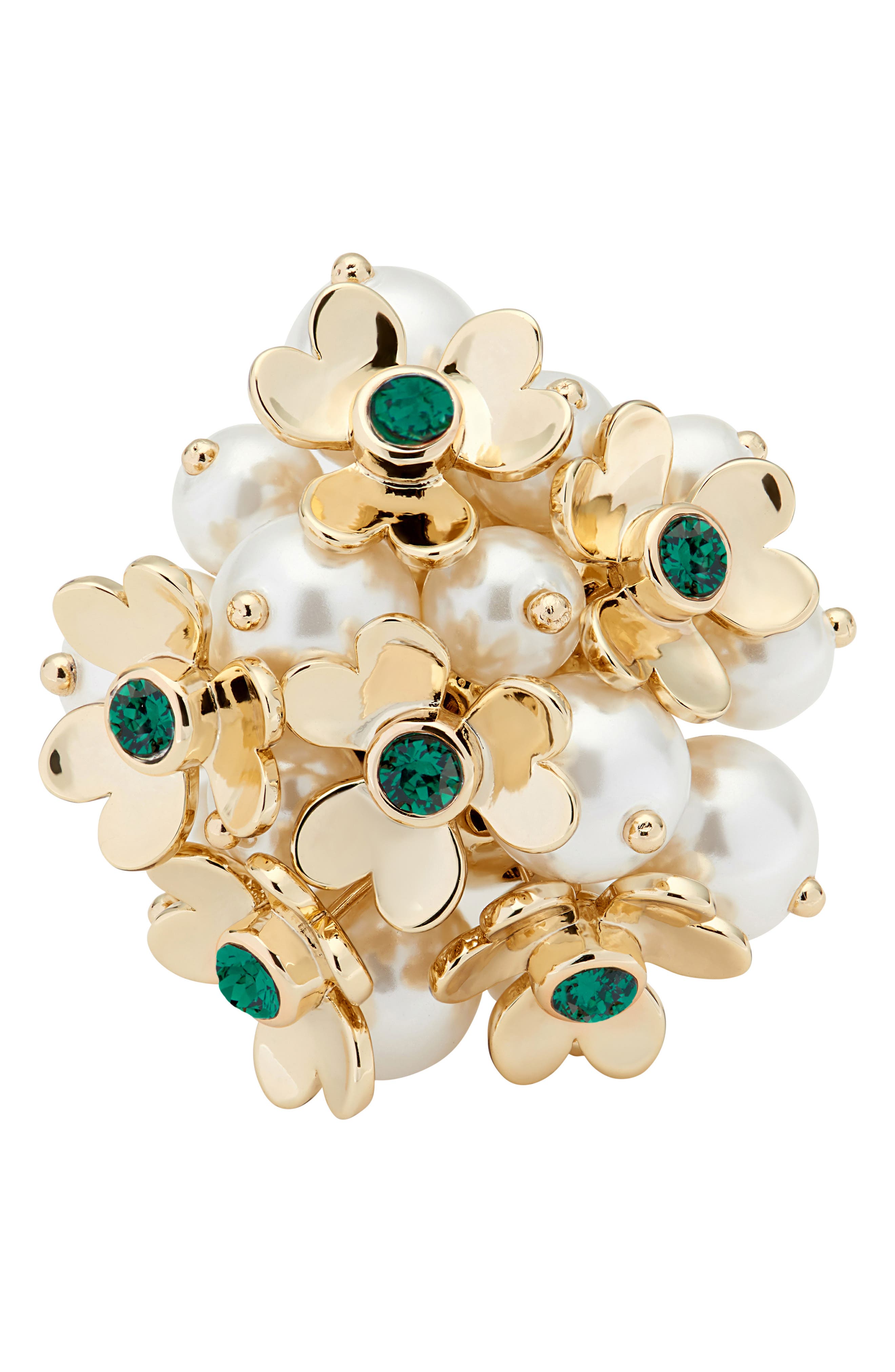 Ted Baker London Haldis Heart Blossom Cocktail Ring