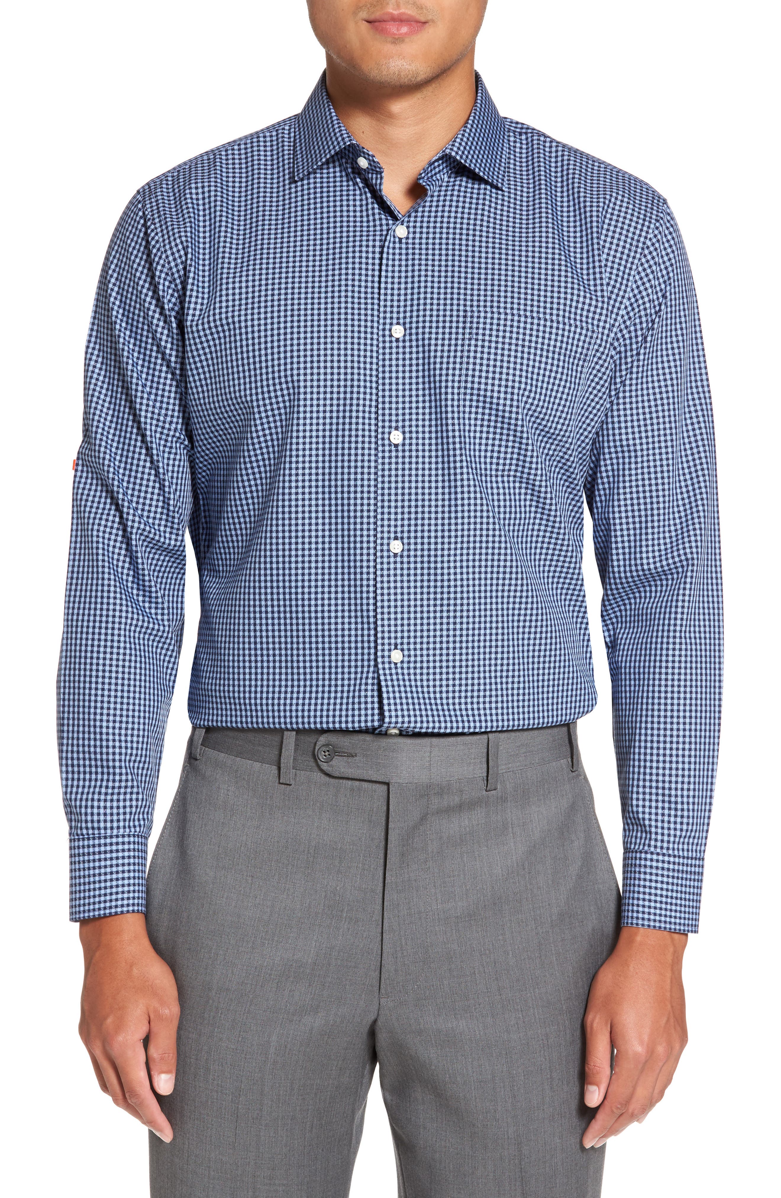 Nordstrom Men's Shop Smartcare™ Trim Fit Check Dress Shirt Nordstrom