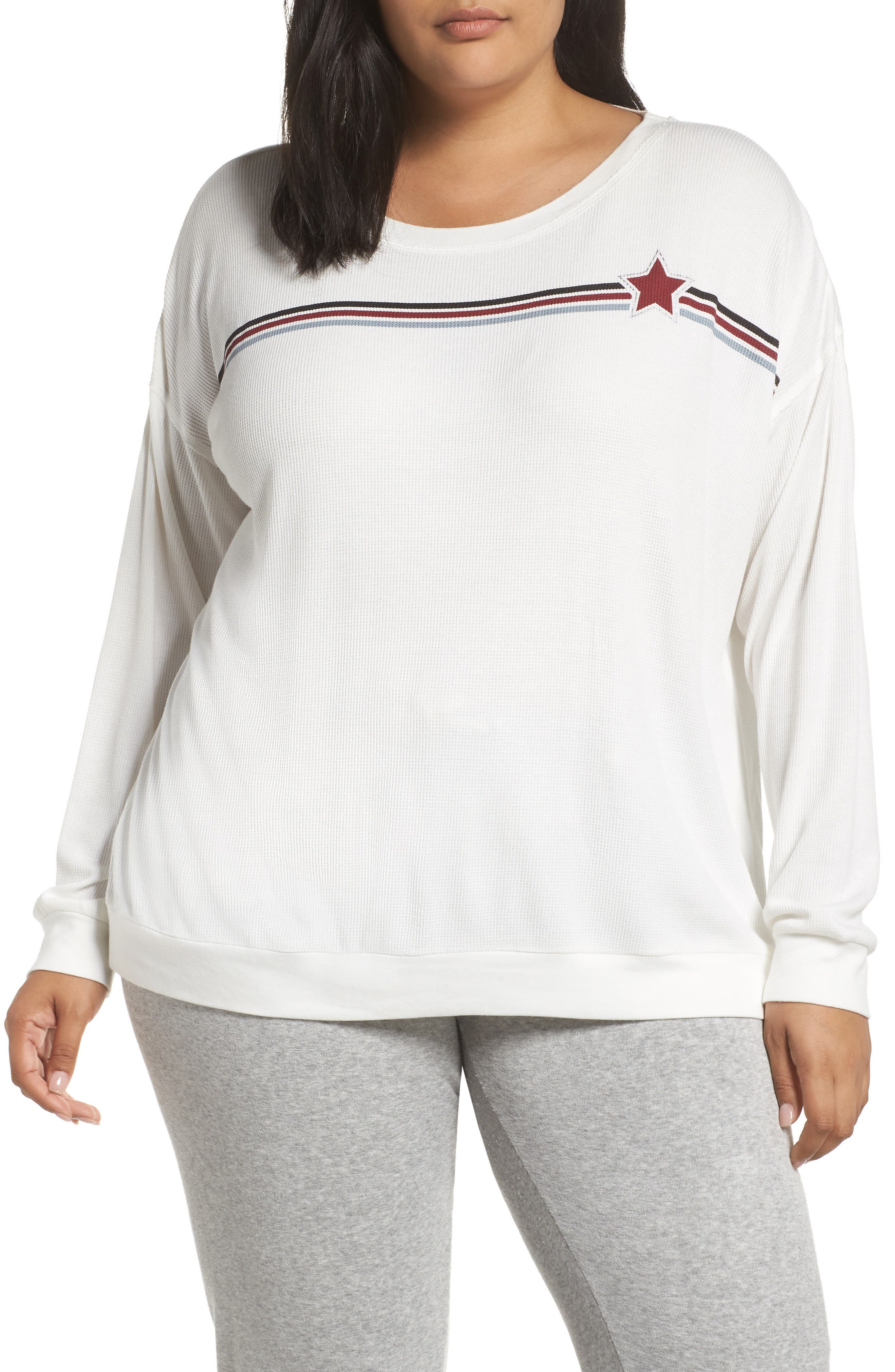 Plus Size Pj Salvage Thermal Knit Pajama Top