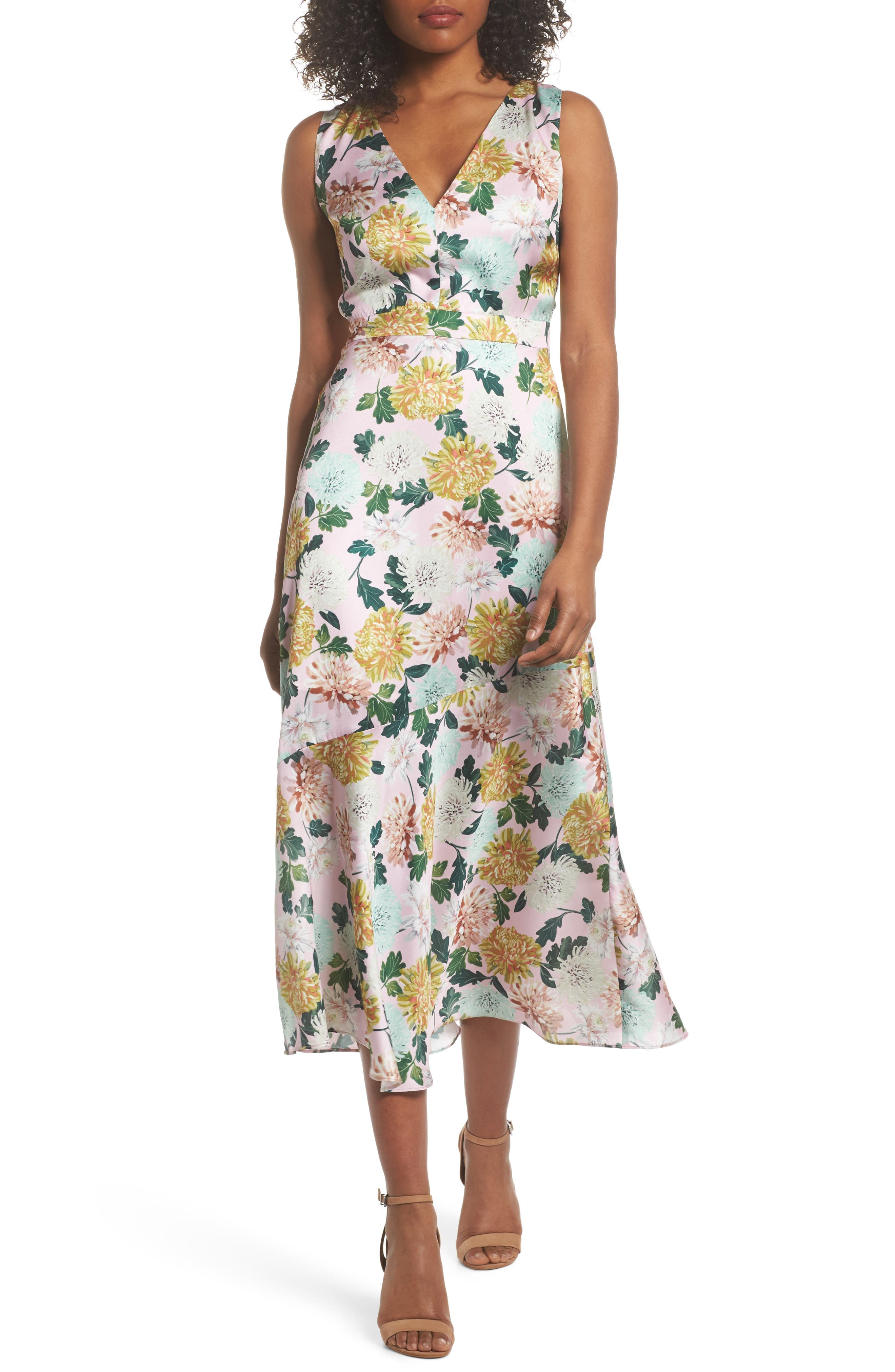 Sam Edelman Vintage Floral Midi Dress, Pink
