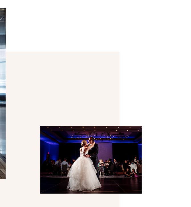Real Weddings: bride Katie Devlaminck and groom Dan Krisch share their first dance.