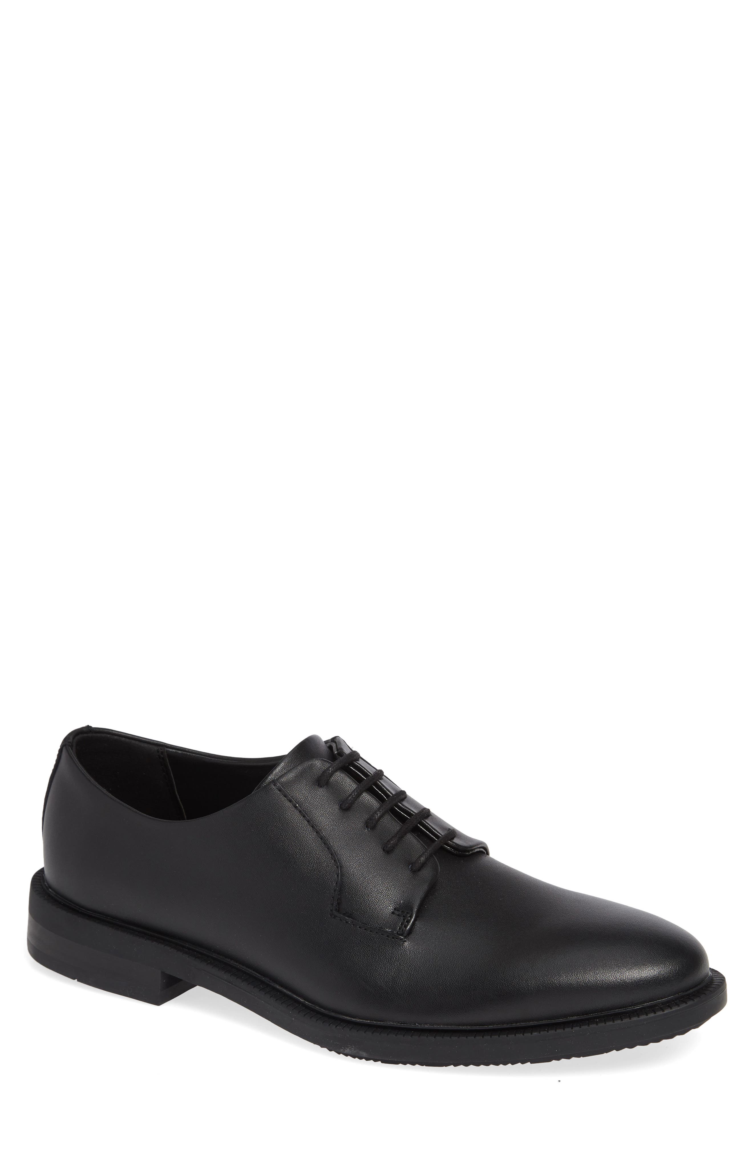UPC 191712690372 product image for Men's Calvin Klein Carl Plain Toe Derby, Size 11 M - Black | upcitemdb.com