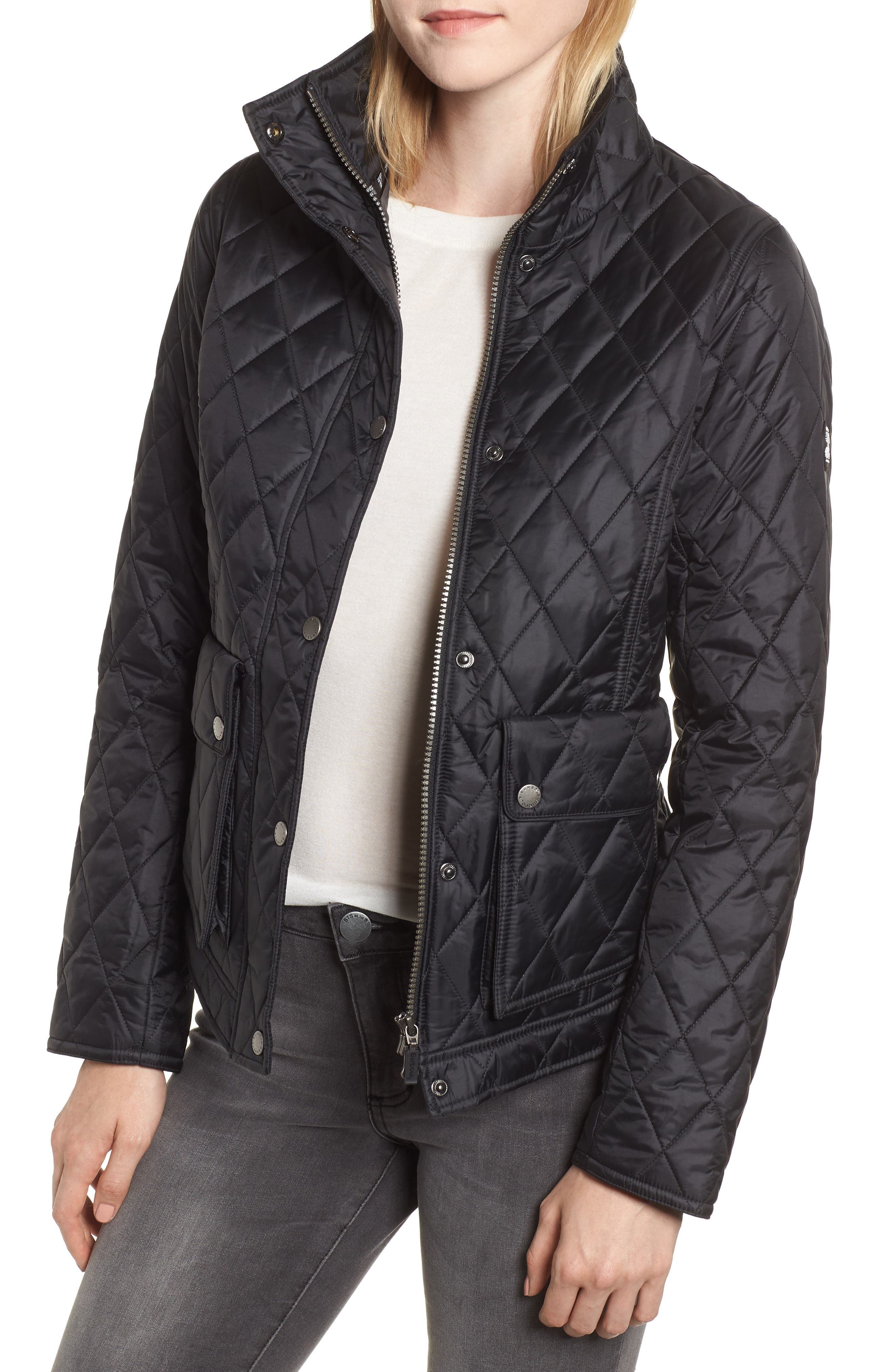 Barbour Cushat Quilted Jacket, US / 12 UK - Black