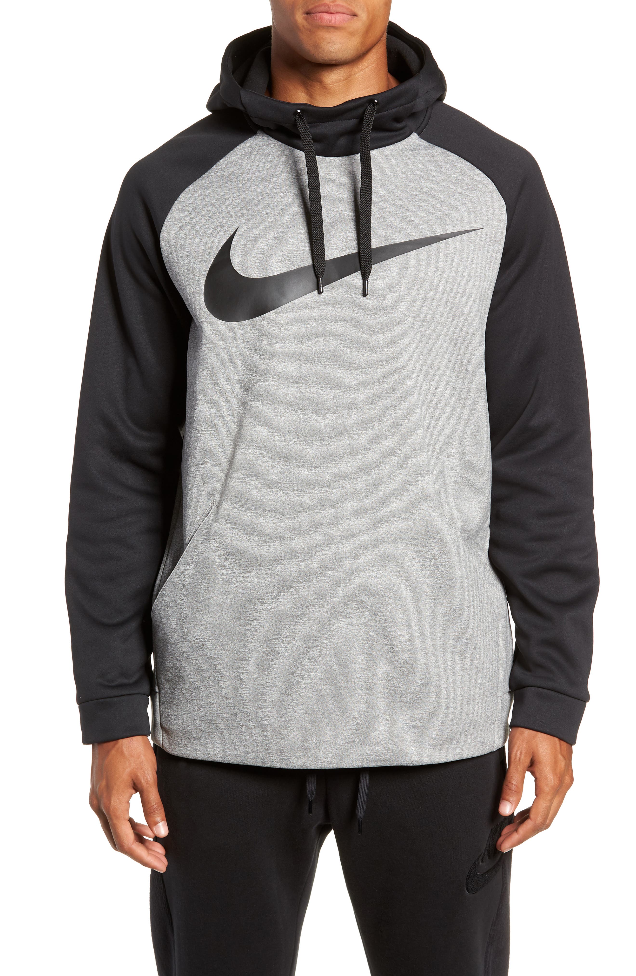 Nike Therma Swoosh Dry Pullover Hoodie Grey