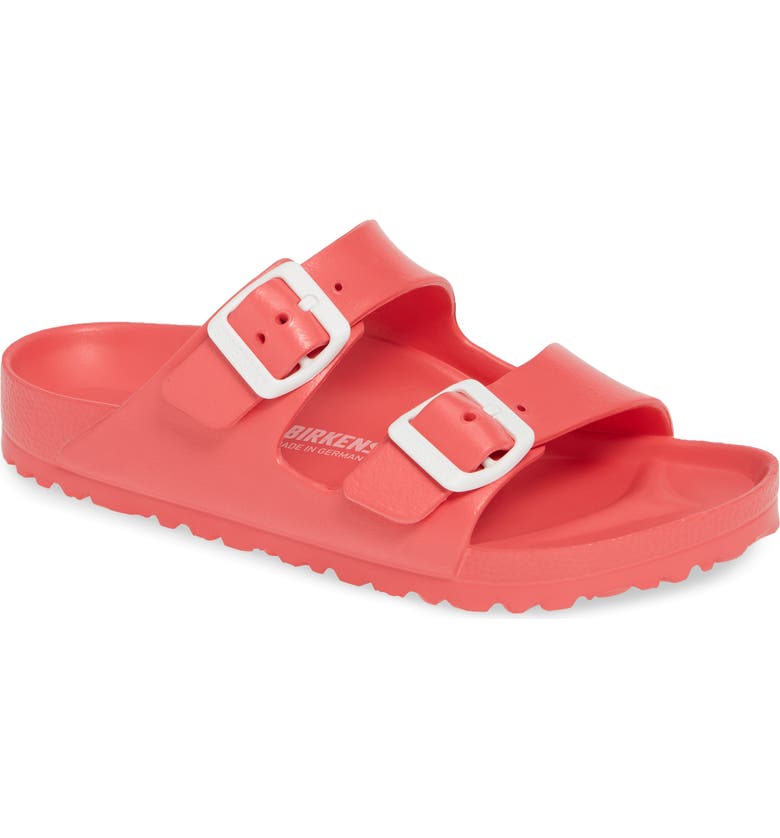 BIRKENSTOCK Essentials - Arizona Slide Sandal, Main, color, CORAL EVA