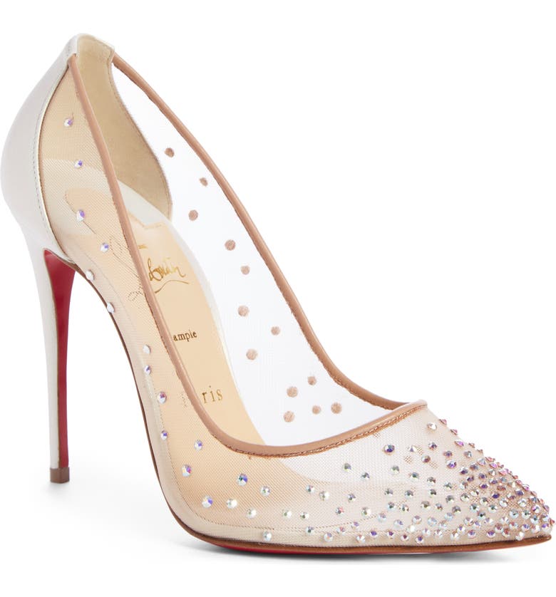 Christian Louboutin Follies Strass Pointy Toe Pump | Nordstrom