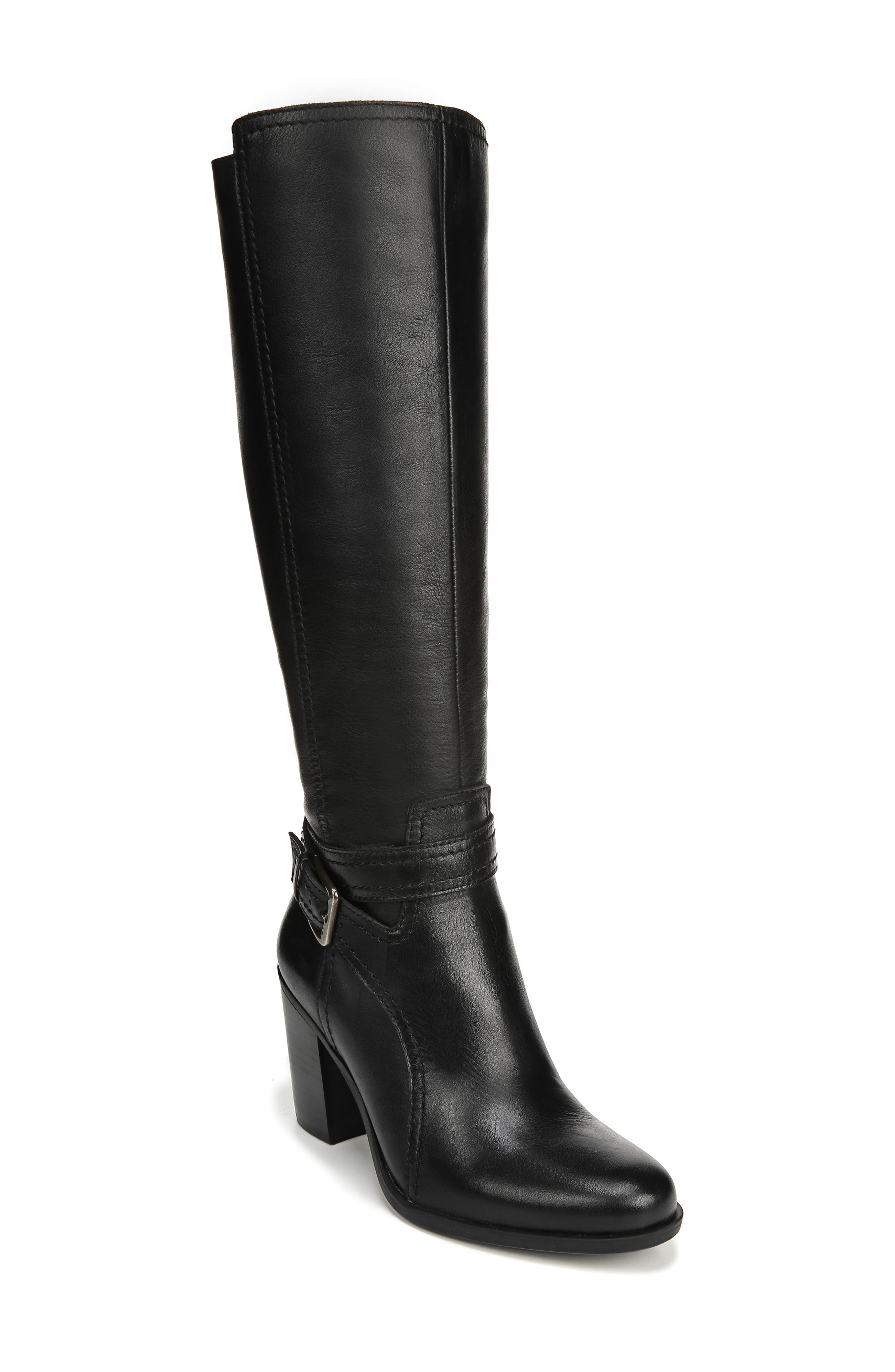 Naturalizer Kelsey Knee High Boot, Wide Calf- Black