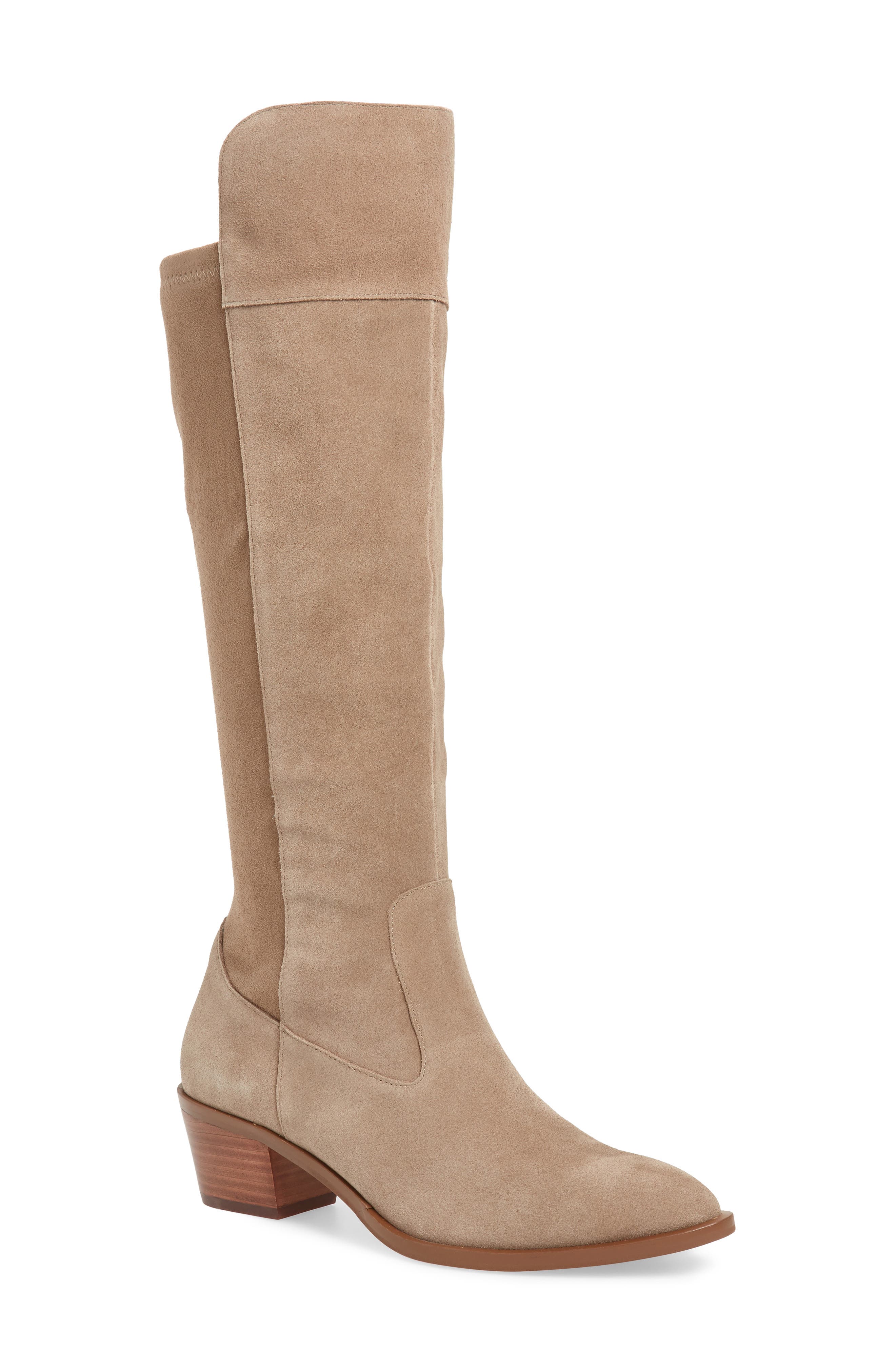 Sole Society Noamie Knee High Boot, Beige