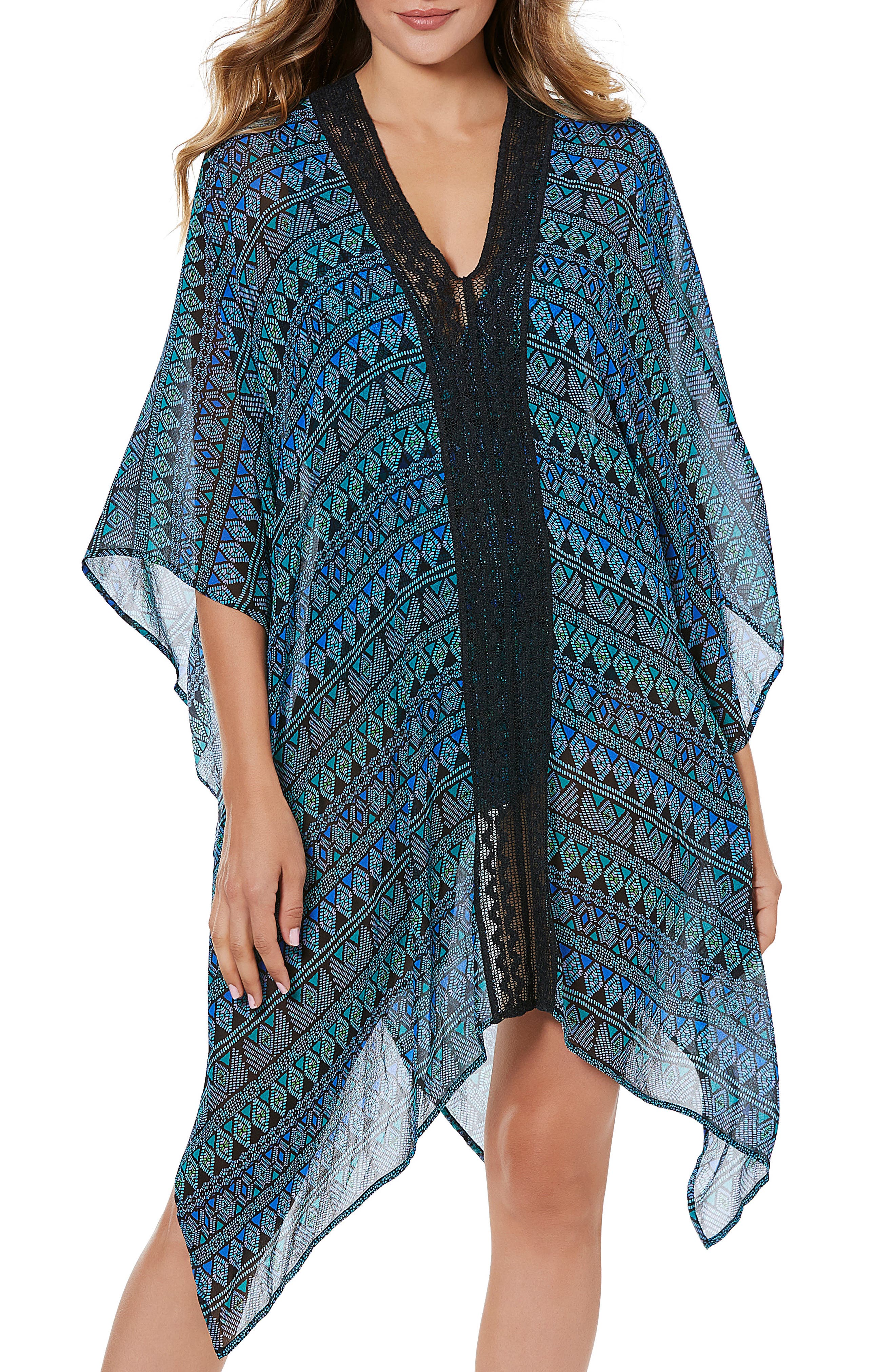 Miraclesuit Georgette Caftan, Blue/green