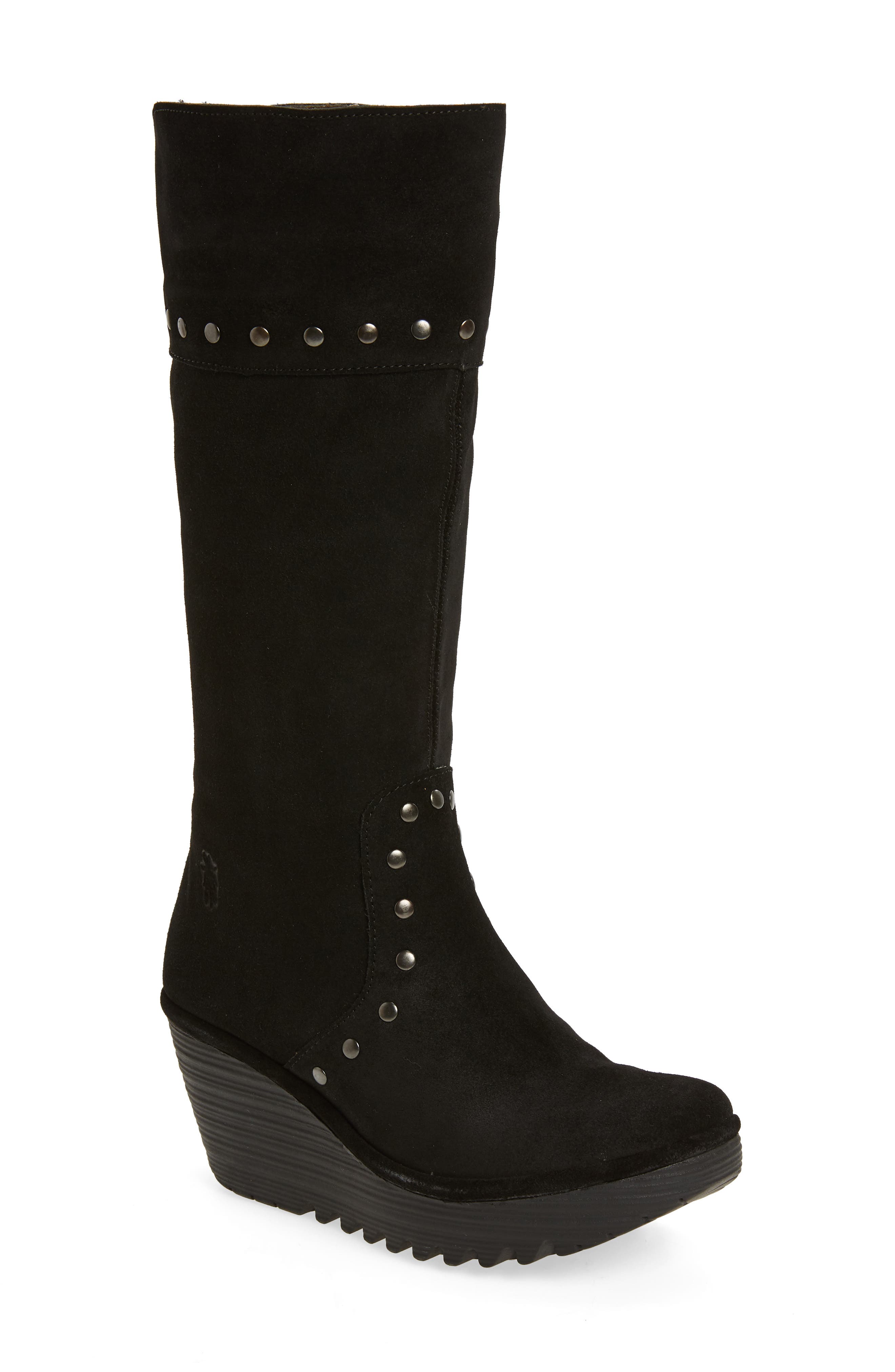 Fly London Yota Knee High Boot - Black