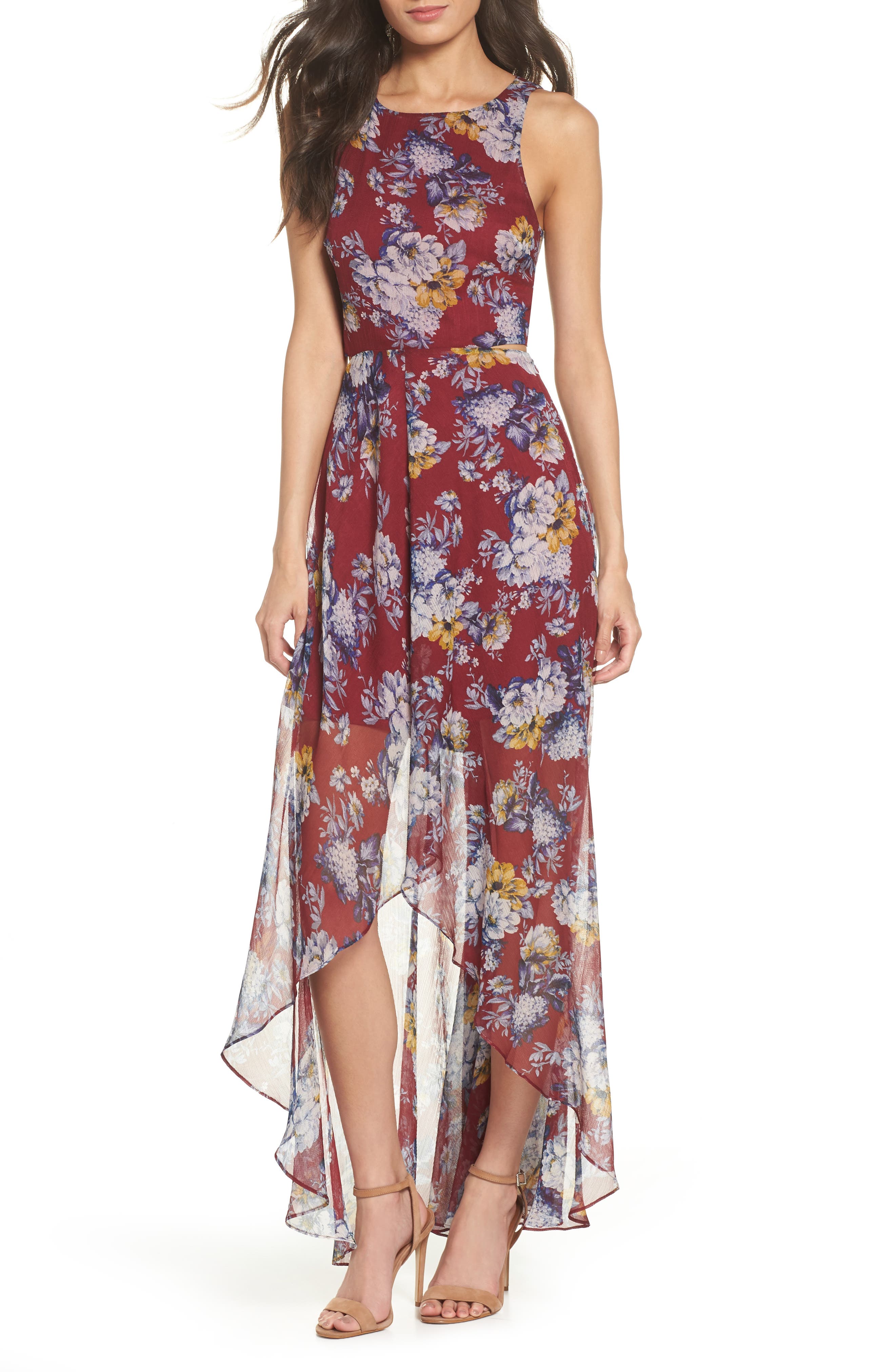 Ali & Jay Bohemian Rhapsody Floral Maxi Dress, Red